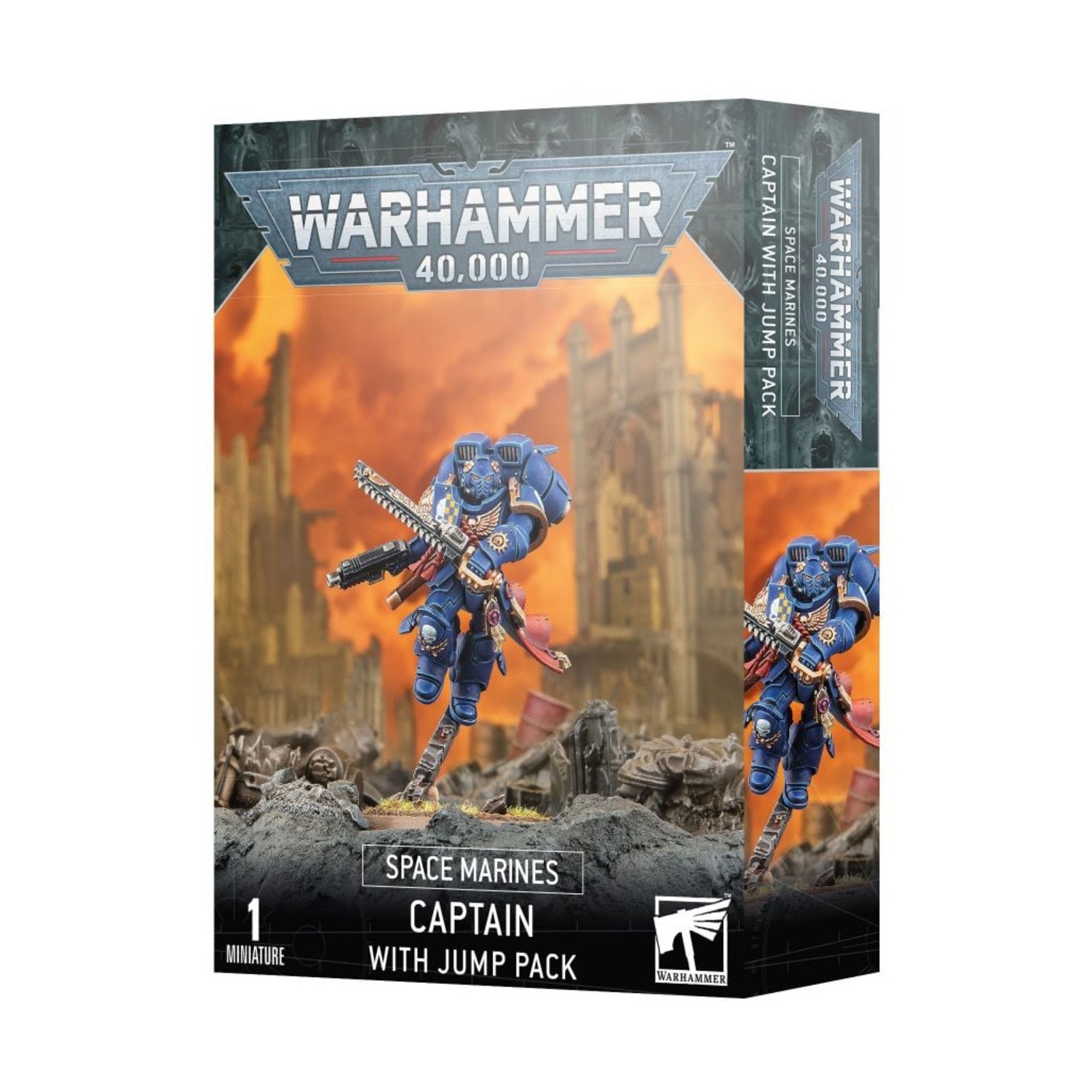 GW Warhammer 40k Captain w/Jump Pack SW (New)