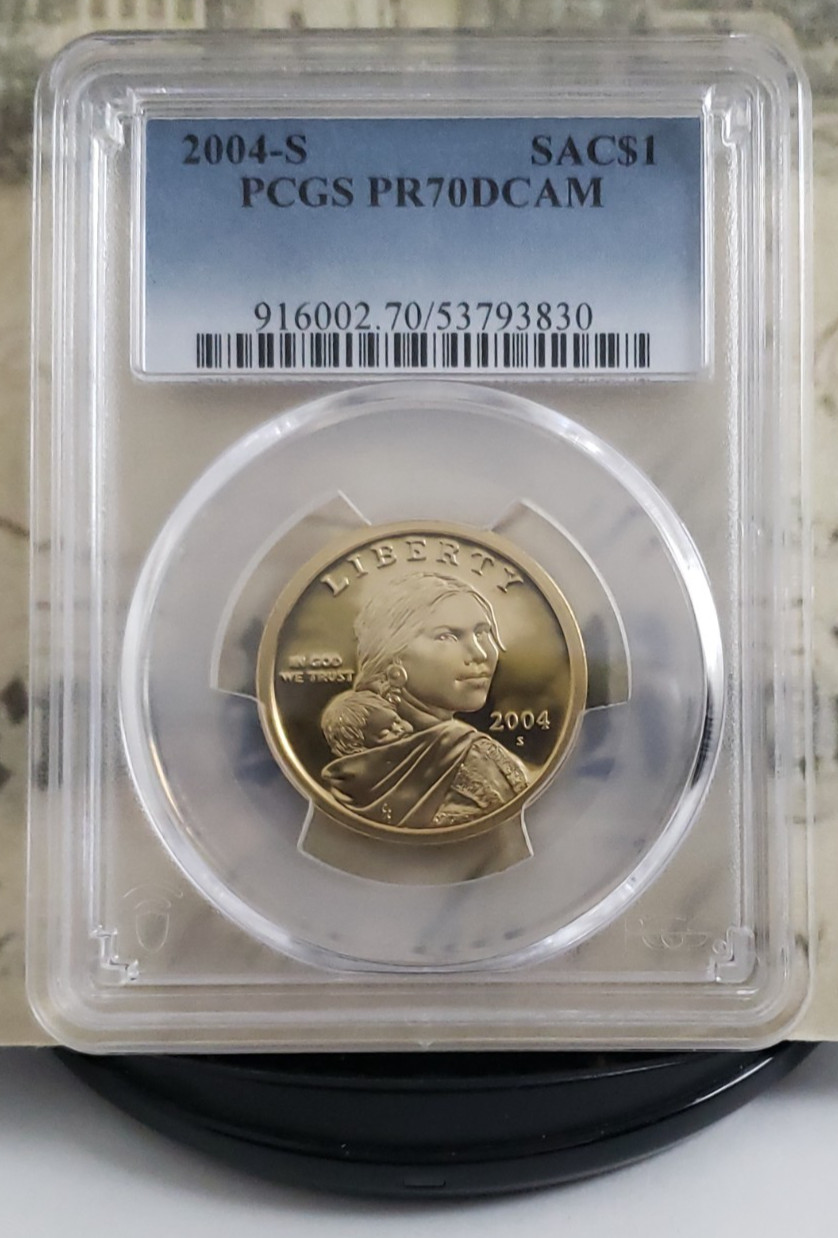 2004-S Native American - Sacagawea Proof Dollar - PCGS PR70DCAM - Tops! 3830