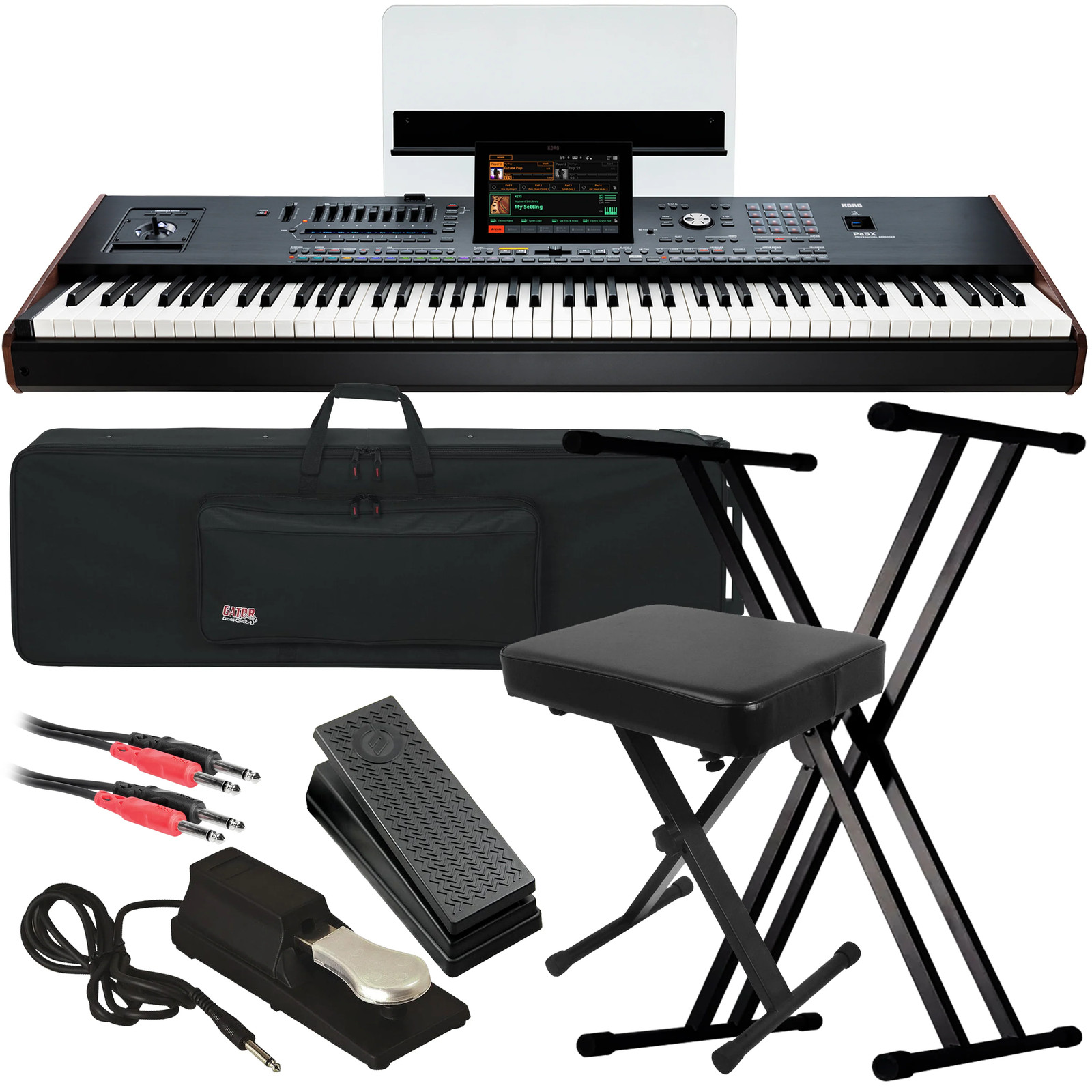 Korg PA5X 88-key Professional Arranger Workstation Keyboard STAGE KIT