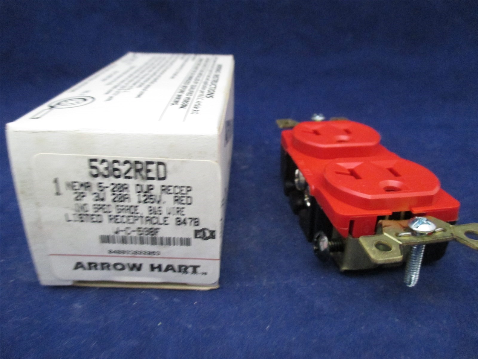 Arrow Hart 5362RED NEMA 5-20R DUP RECEP Lot of 2 new