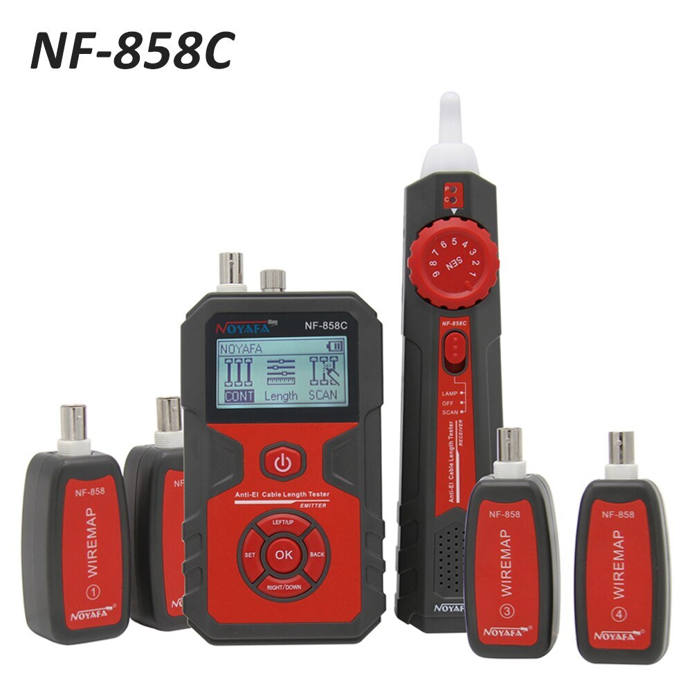 NF-858C Wire Tracker Network Cable Tester Finder BNC Measure Cable Length