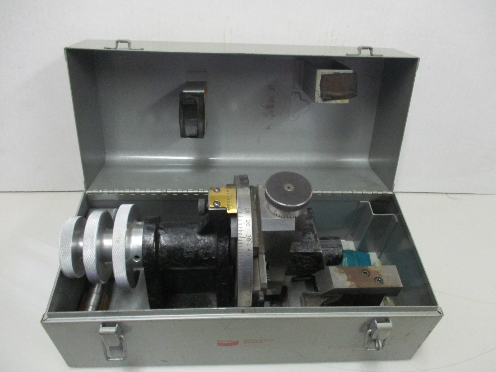 Bendix Tangi-Matic Dresser Cutting Fixture in a Metal Box Made in USA
