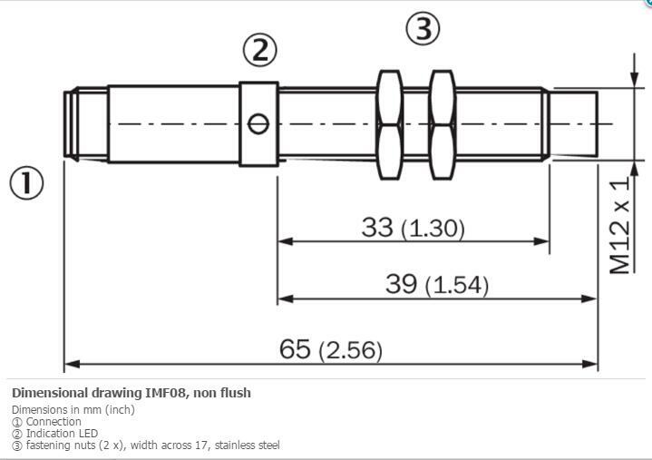 SICK IMF12-04NNPVC0S Cylindrical thread design ,NPN New #