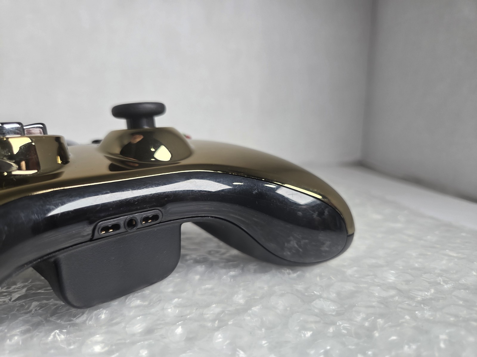 Microsoft Xbox 360 Wireless Controller Chrome Gold elite Tested Clean New Sticks