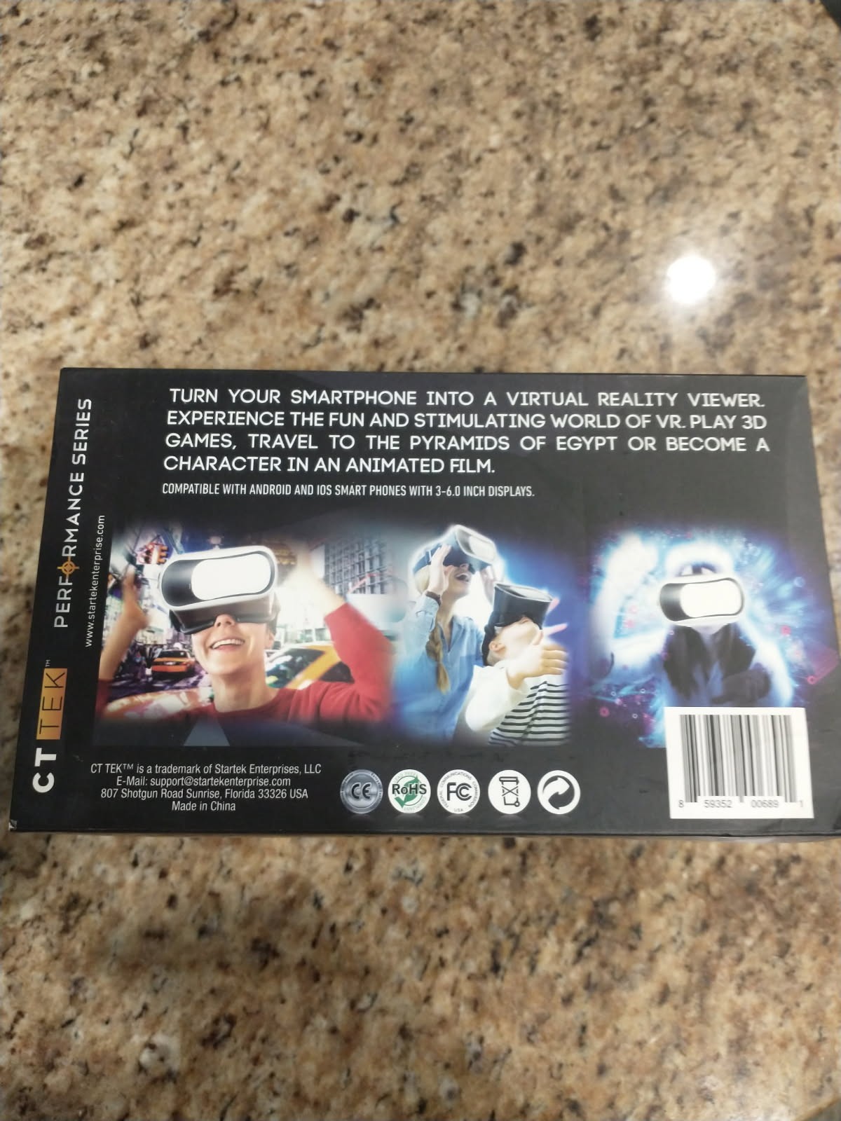 CT Tek Performance Series VR 3-D Glasses