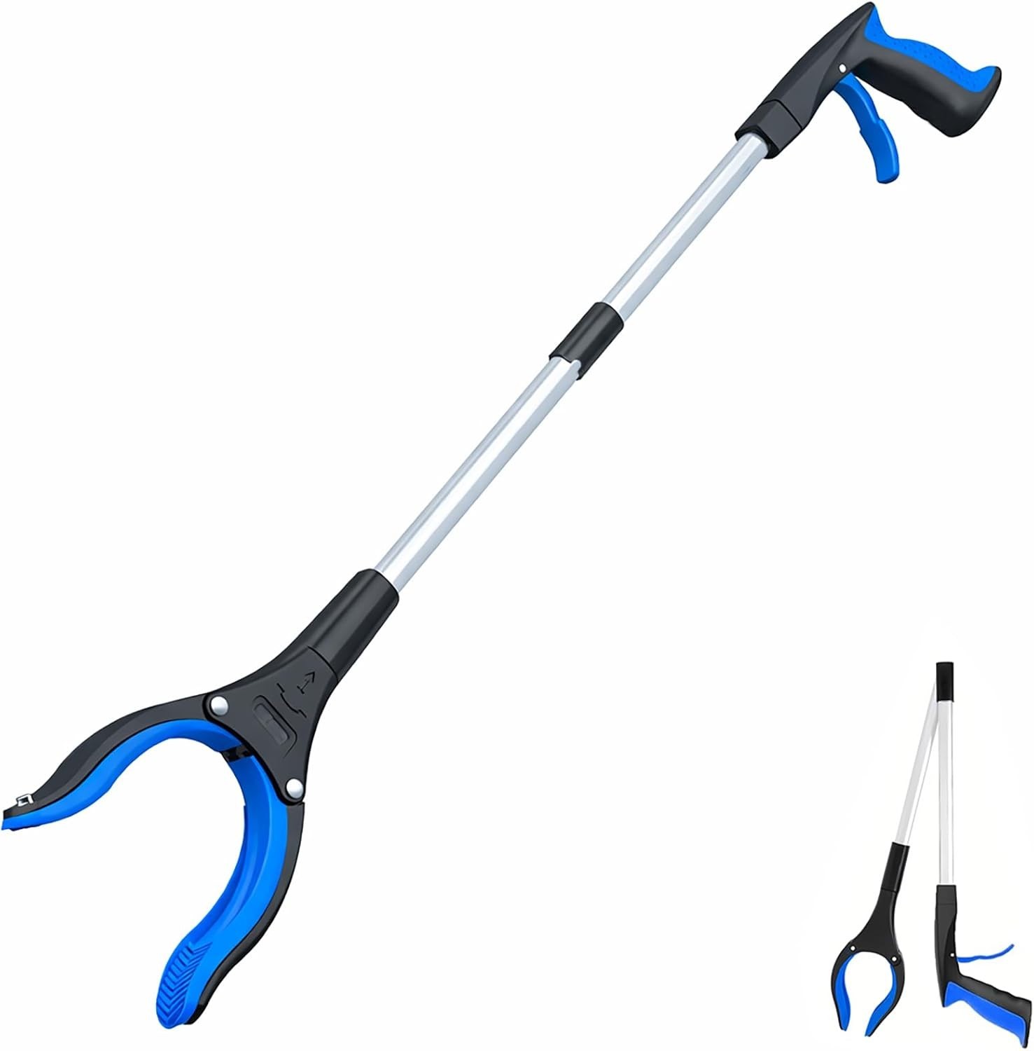 Grabber Reacher Tool - 32” Extra Long Foldable Gripper and Reaching Tool - Heavy