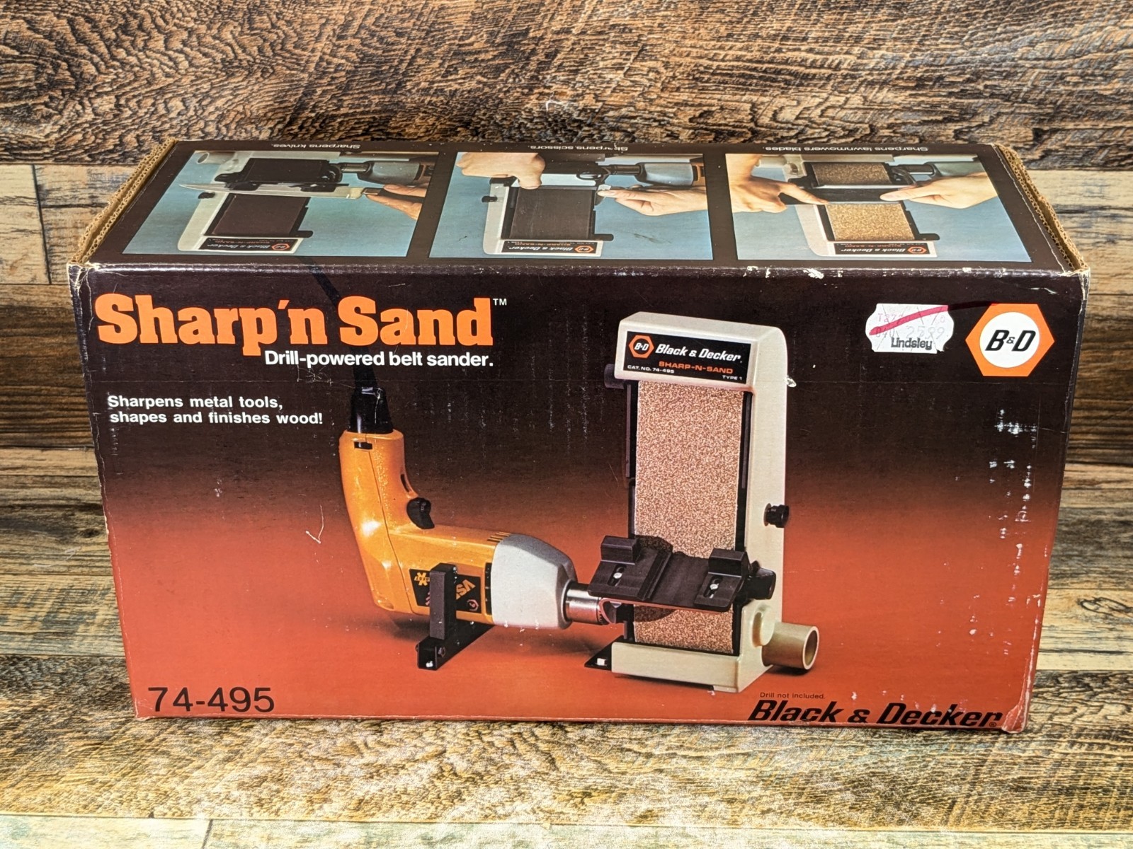 Vintage New Sealed Black & Decker Sharp & Sand  74-495 Shop Home Garage