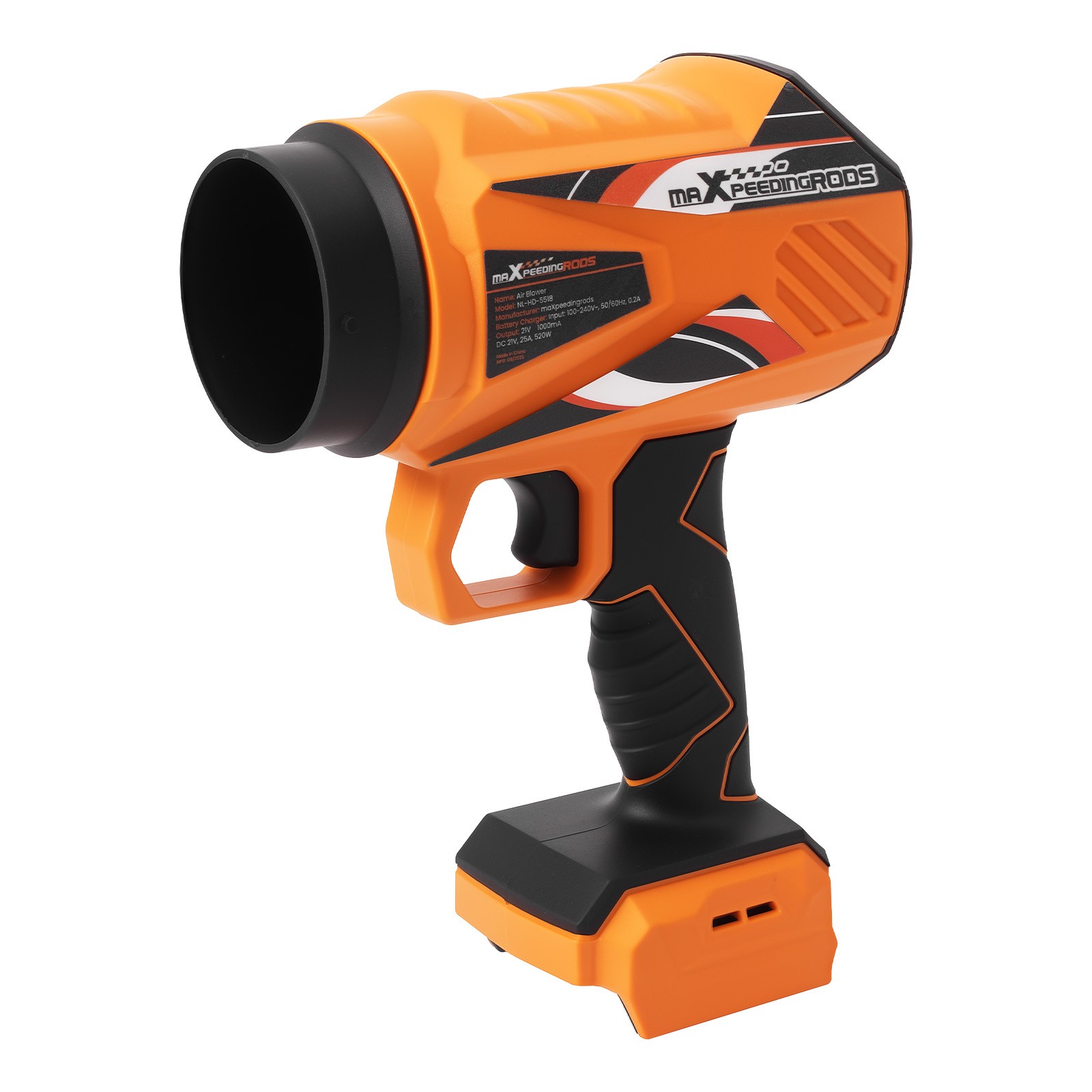 21V Brushless Blower Cordless 550 CFM/120MPH 4000mAh Variable Speed 2 Battery