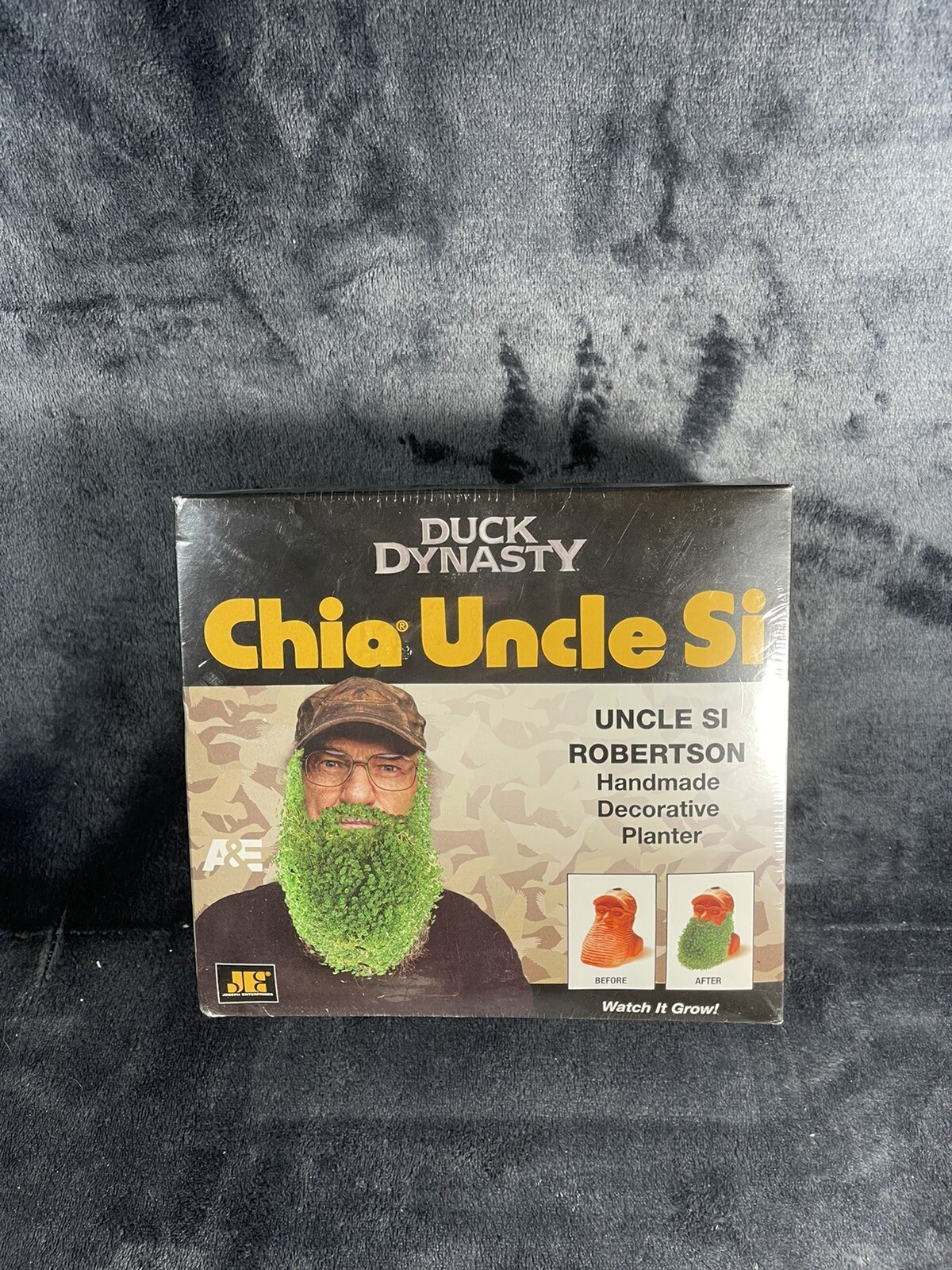 A&E Duck Dynasty Chia Uncle Si Robertson Handmade Decorative Planter New Sealed