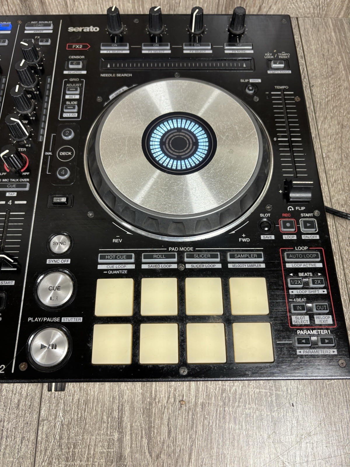 Pioneer DDJ-SX2 Performance DJ Controller With AC Power Adapter Tested.