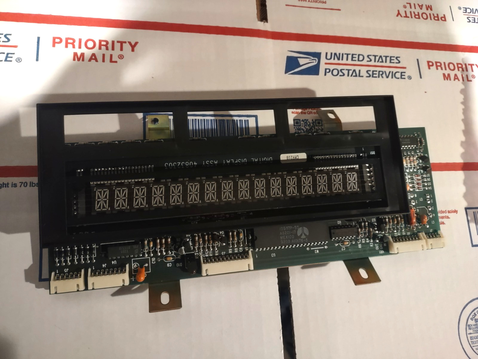 rowe cd-100a cd-100b arcade jukebox display pcb #40832303