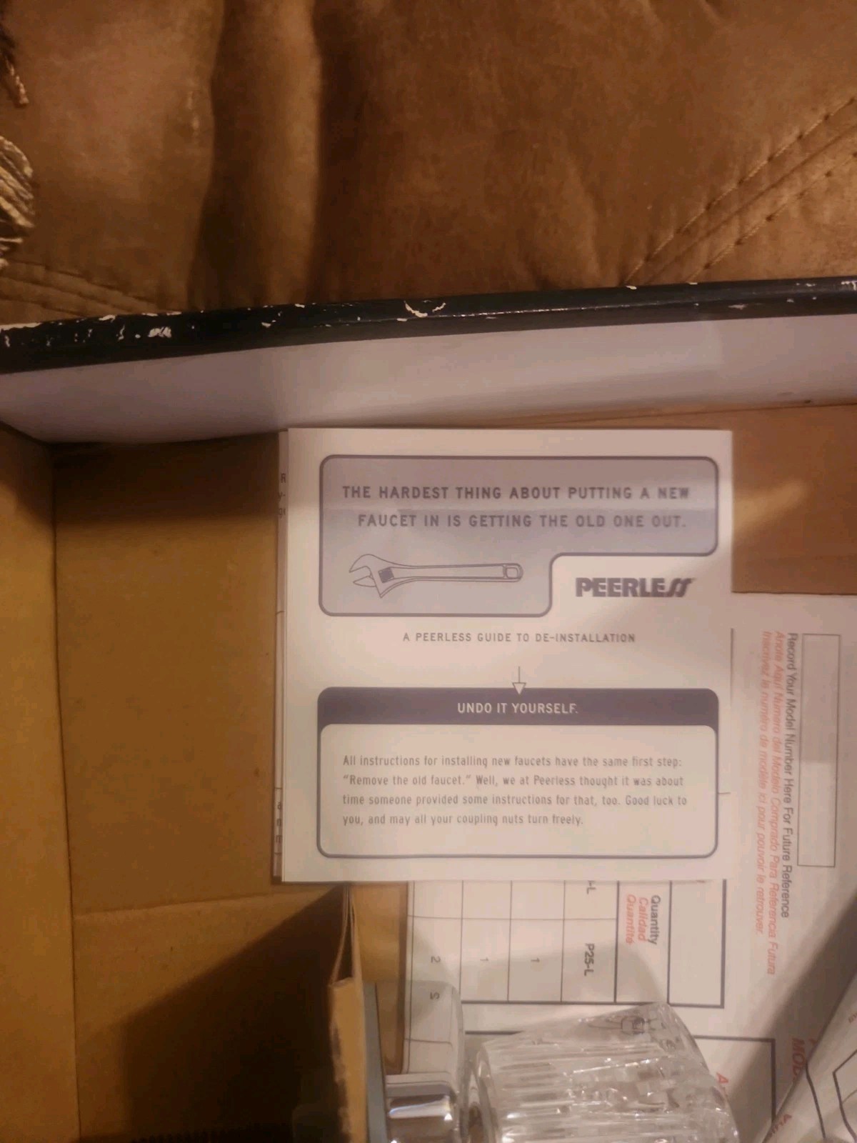 PEERLESS Chrome Kitchen Faucet Model P20-L 2 Hole Configuration New Open Box FP