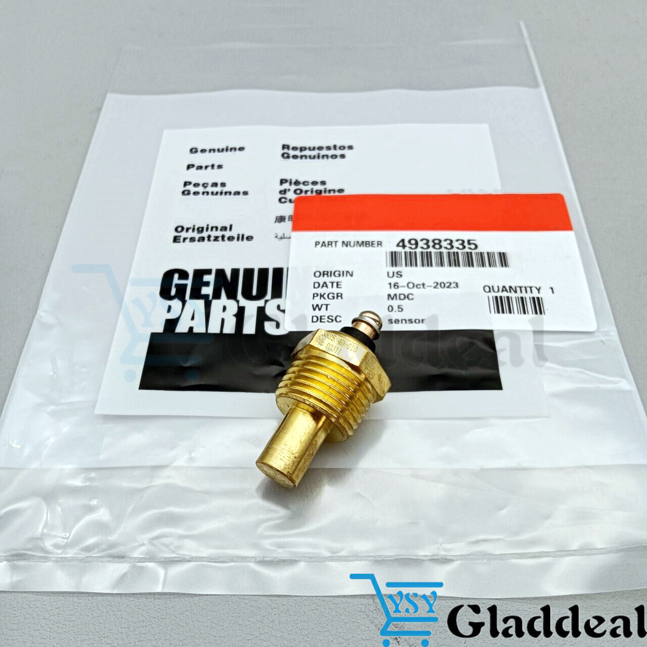 Genuine Temperature Sensor 4938335 for Cummins Engine 4BT 6BT US