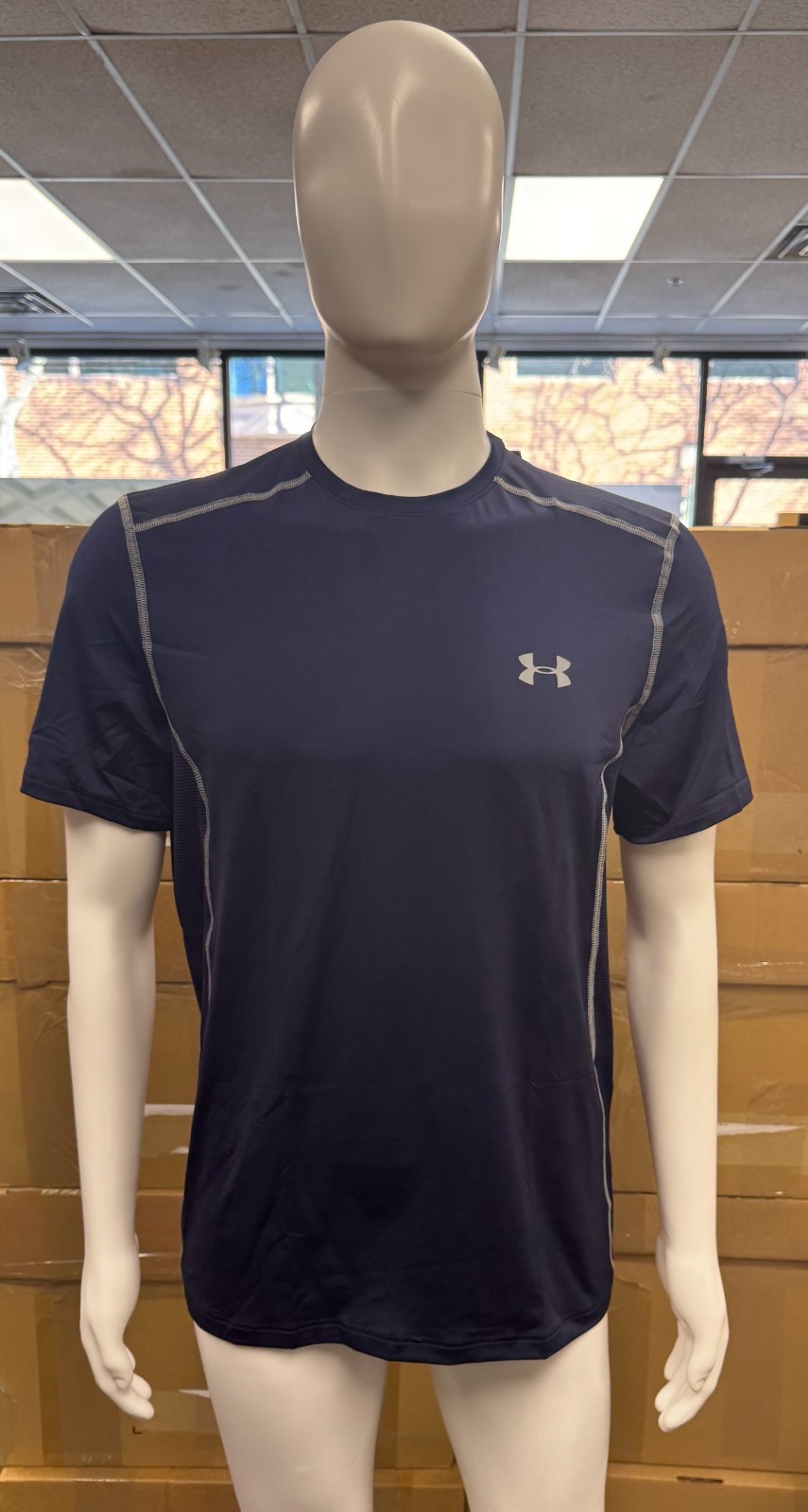 Under Armour Mens Raid Short Sleeve T-Shirt (Navy / Size L)