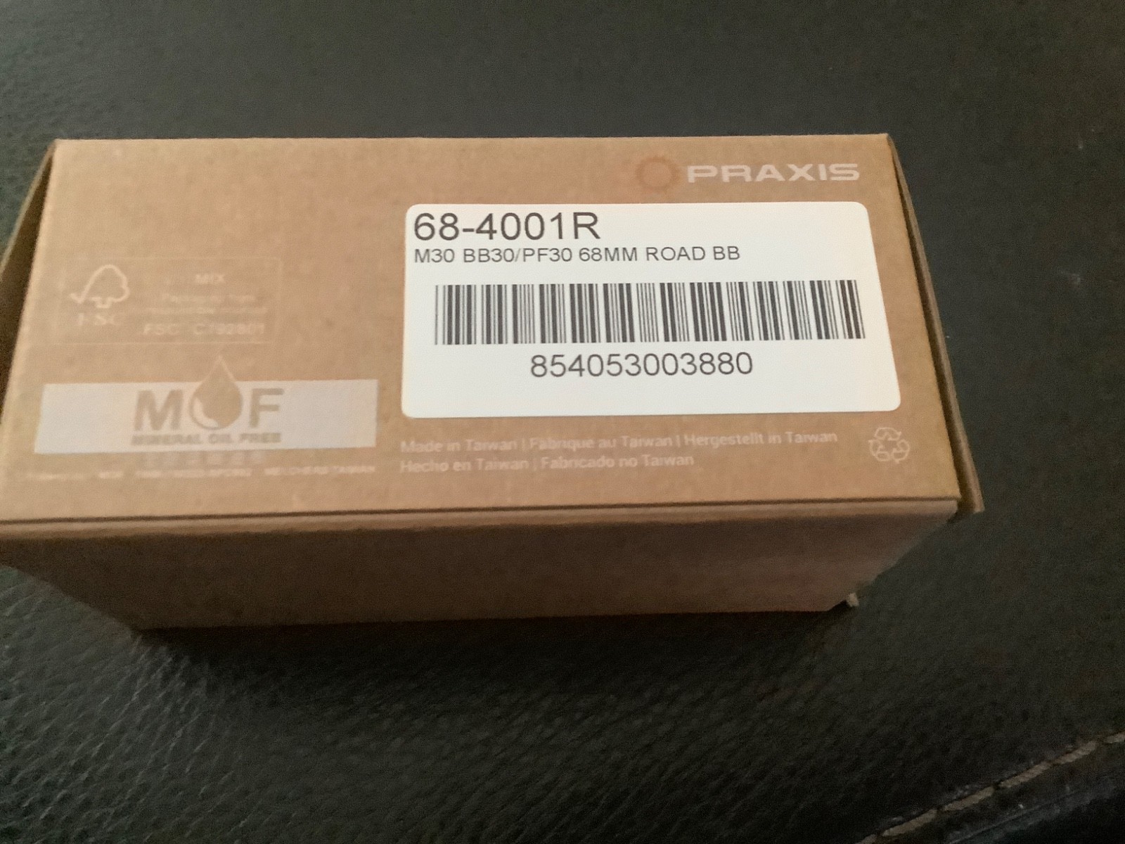 Praxis 68-4001R M30 BB30/PF30 Pressfit Road Bottom Bracket - 68mm
