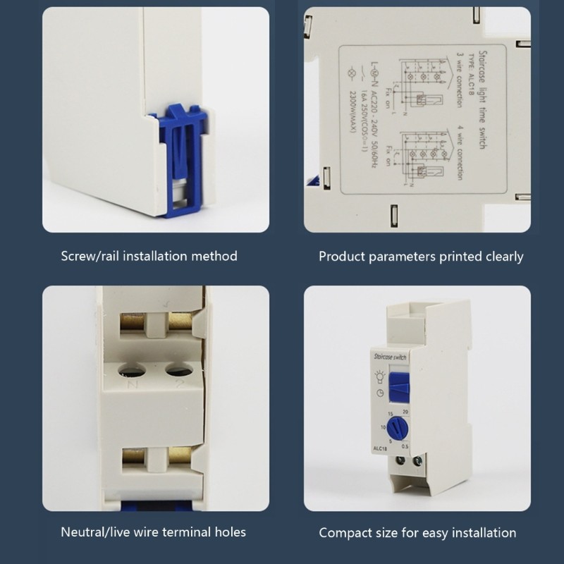 Mechanical Count Down Fast Time Switches Lighting Controller Easy Installation