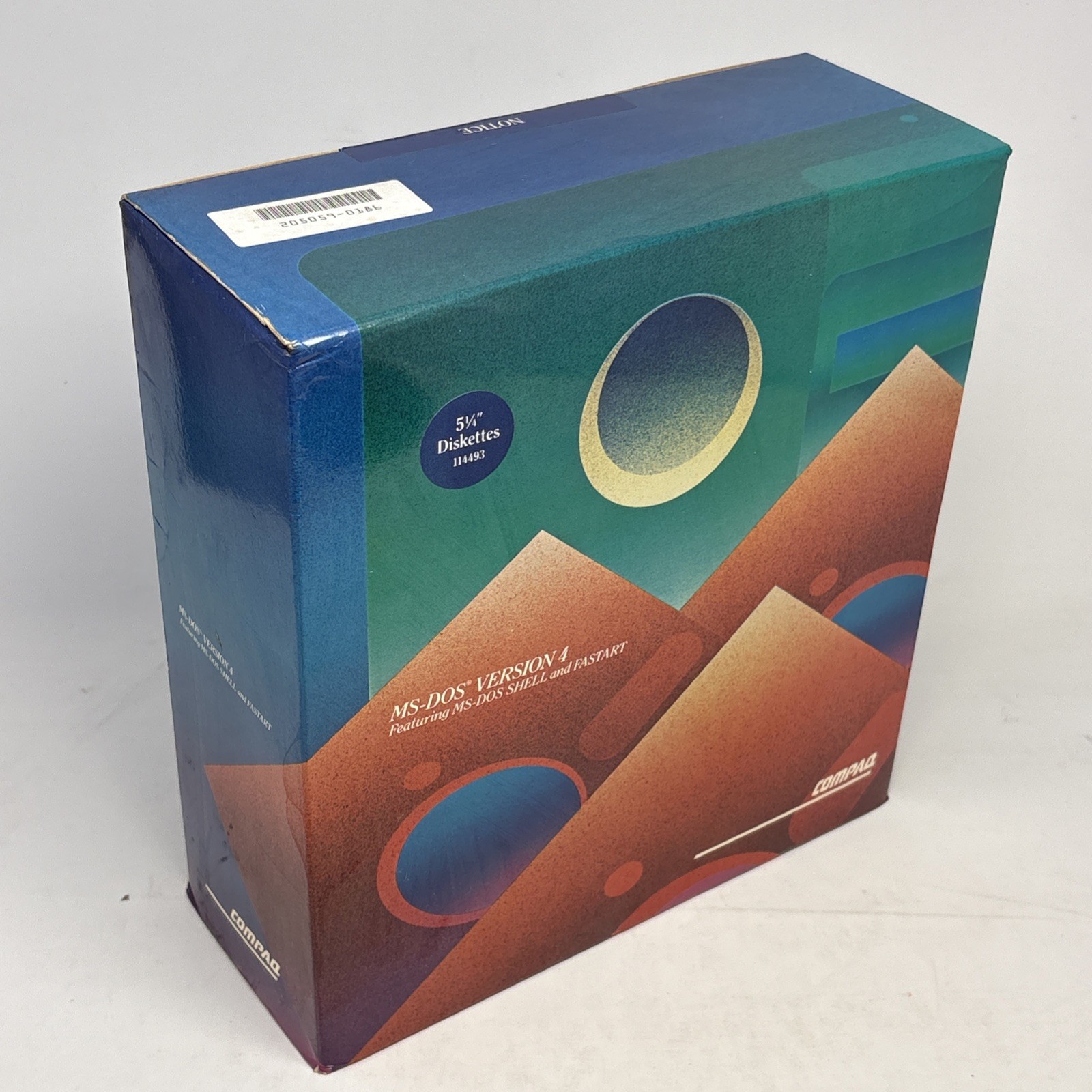 New Sealed MS-DOS Version 4.0 Shell and Fastart Compaq Box Never Opened