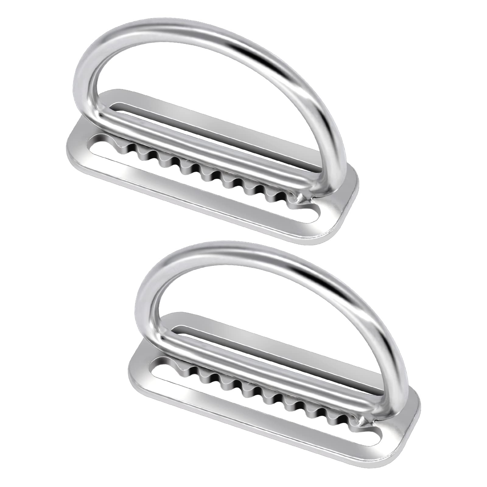 Dawitrly 2Pack Weight Belt Keeper, 5cm/2'' Stainless Steel Serrated Scuba...