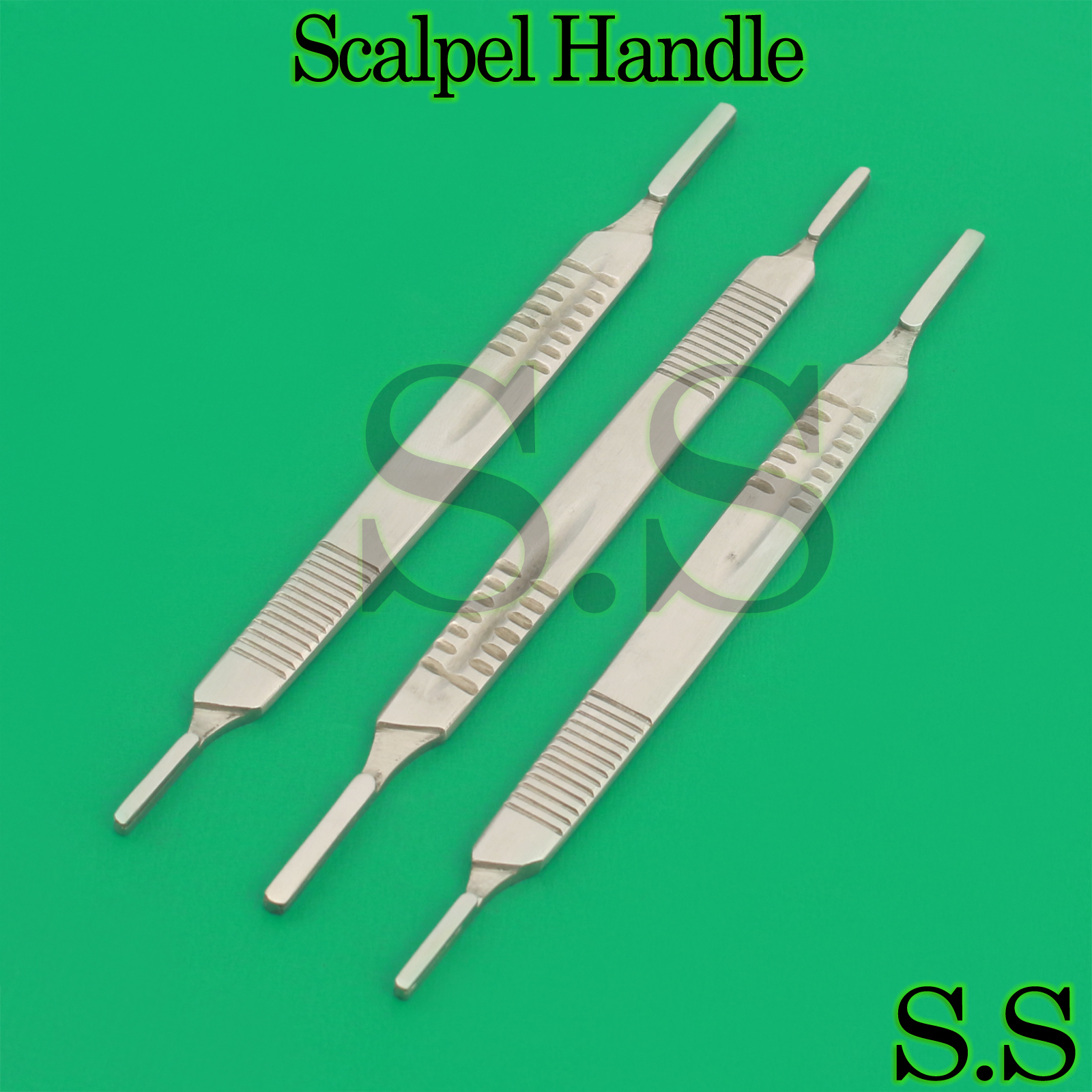 NEW 3 Surgical Scalpel Blade Handle Holder #3 & #4 two in one fits on all blade