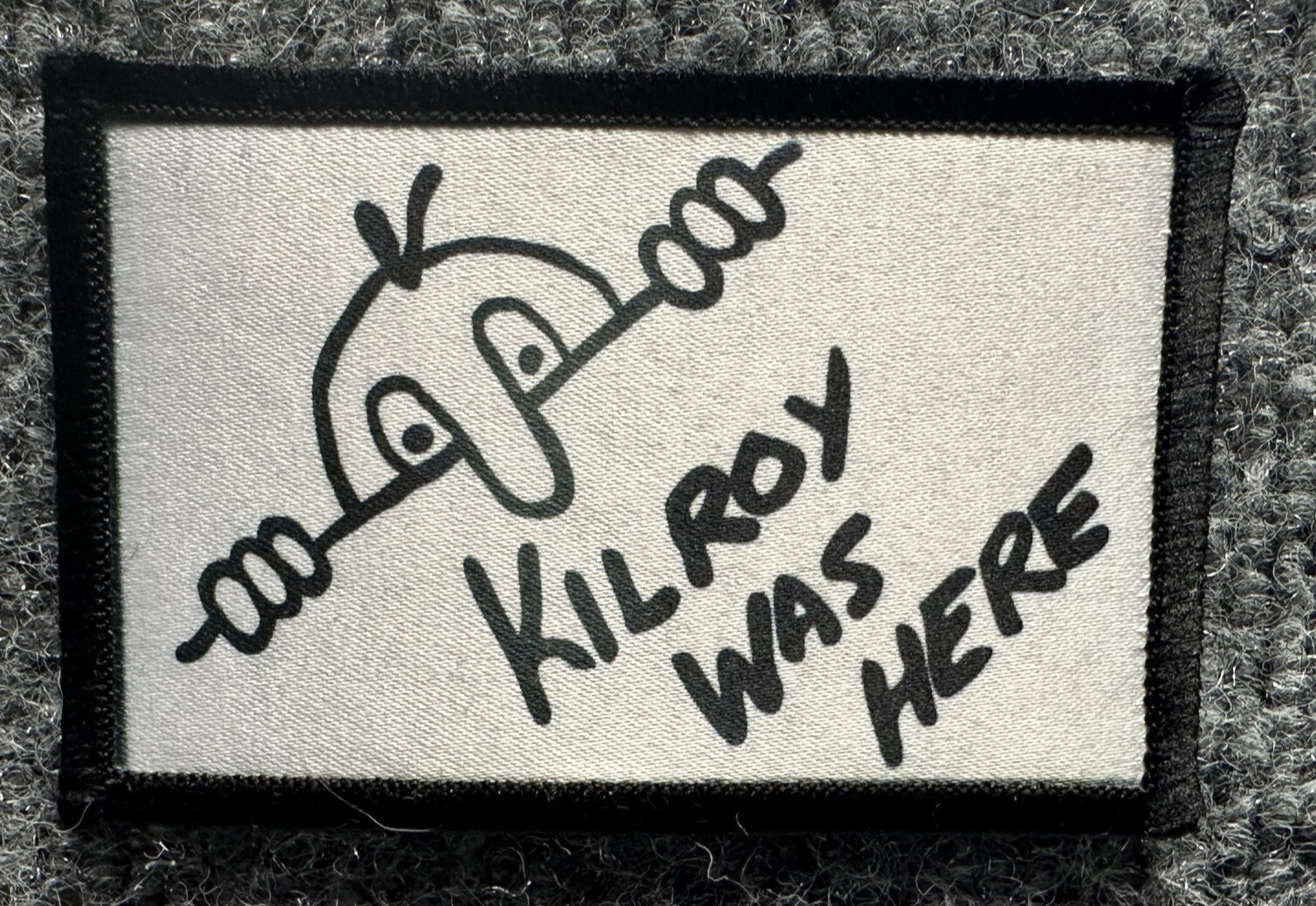 Kilroy Was Here Morale Patch Hook & Loop Historical WW2