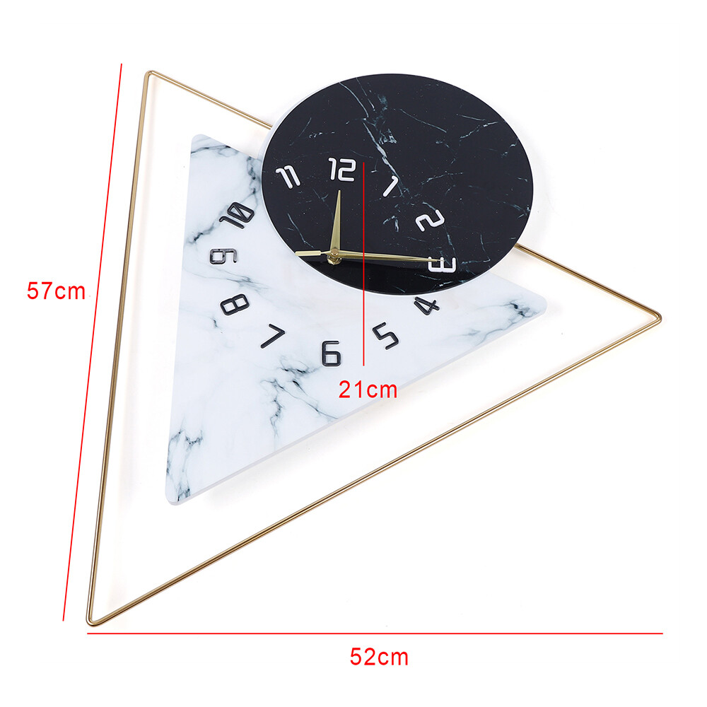22.5" Modern Wall Clock Large Unique Hanging Art Crafts Living Room Decoration