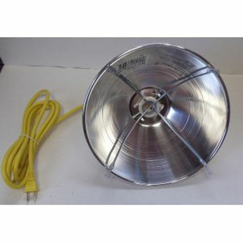 Heat Lamp 9' Cord Warmer Barn High Heat Porcelain Sockets Aluminum Reflector