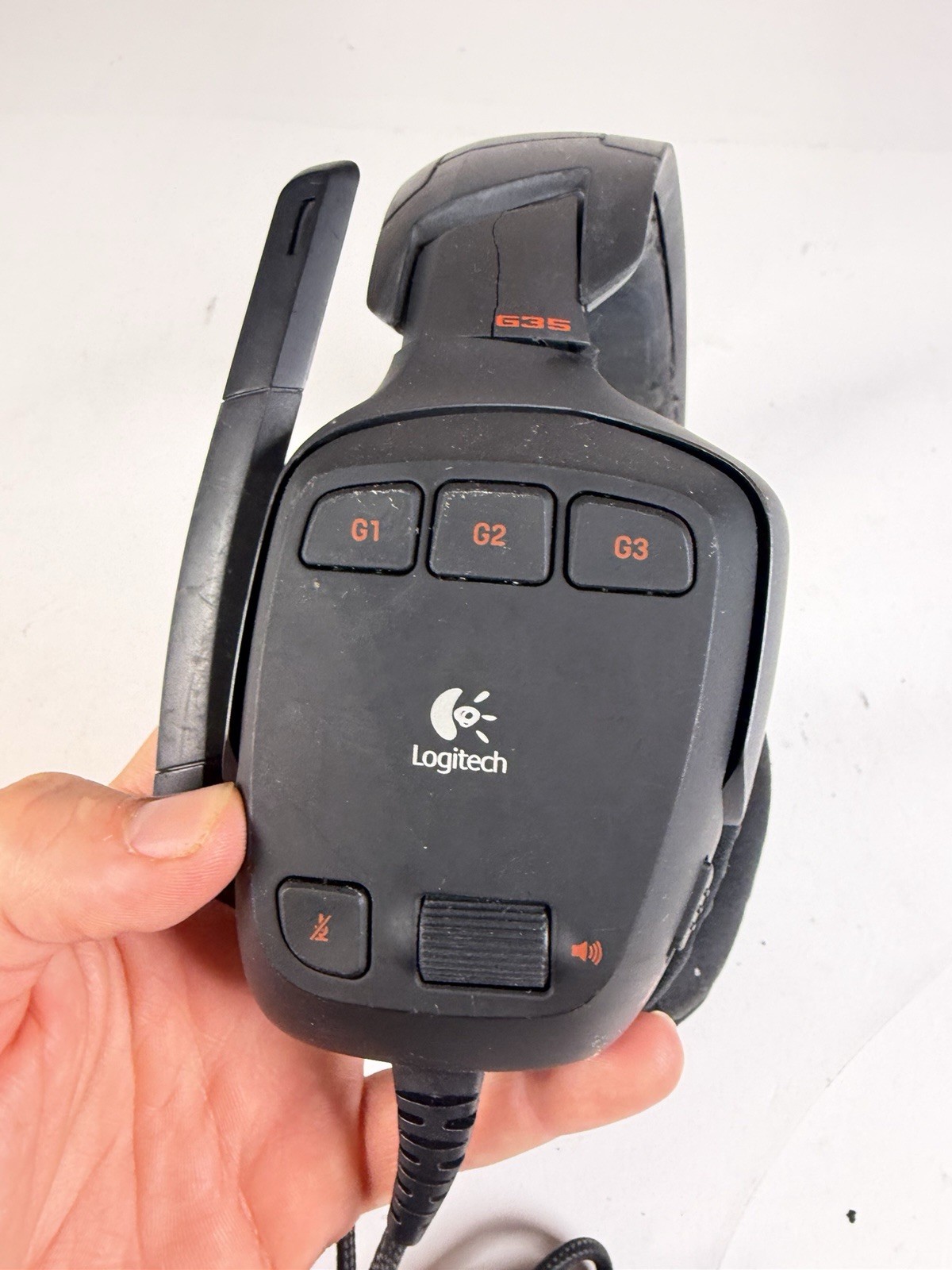 Logitech G35 7.1 Surround Sound Gaming Headset USB Mic Tested SEE DESCRIPTION