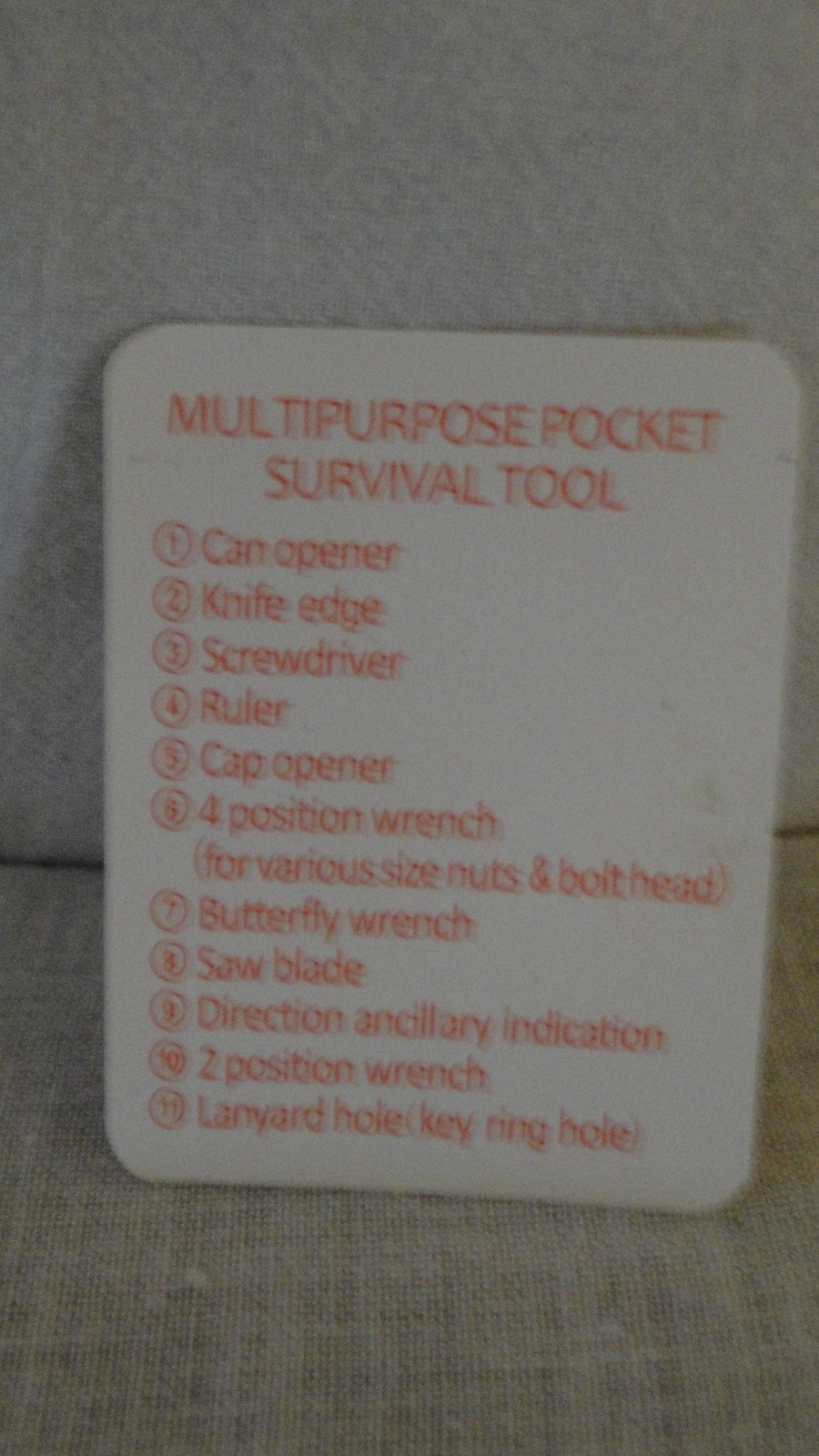 multipurpose pocket survival tool