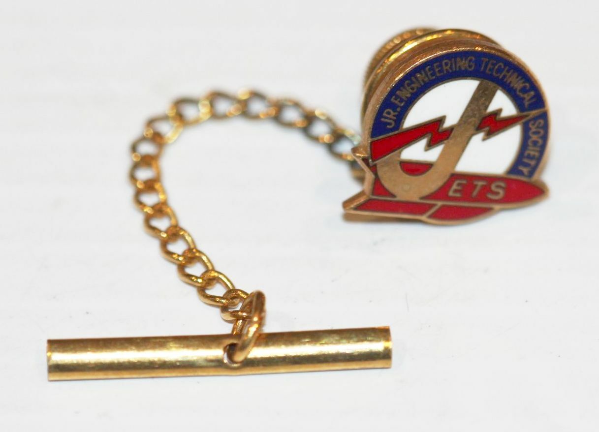 Vintage JETS Junior Engineering Technical Society Member Award Tie Tack Pin