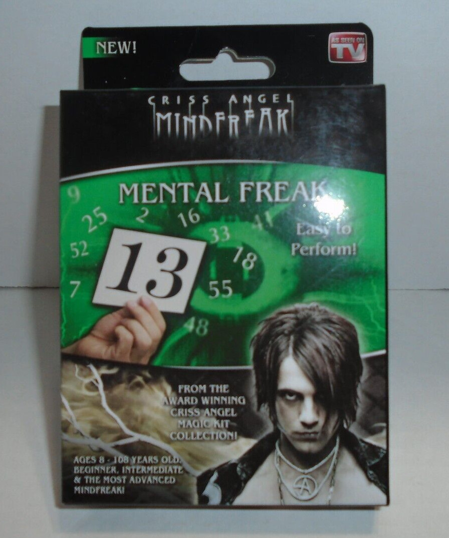 Criss Angel Mind Freak Mental Freak Pick a Number Trick *New