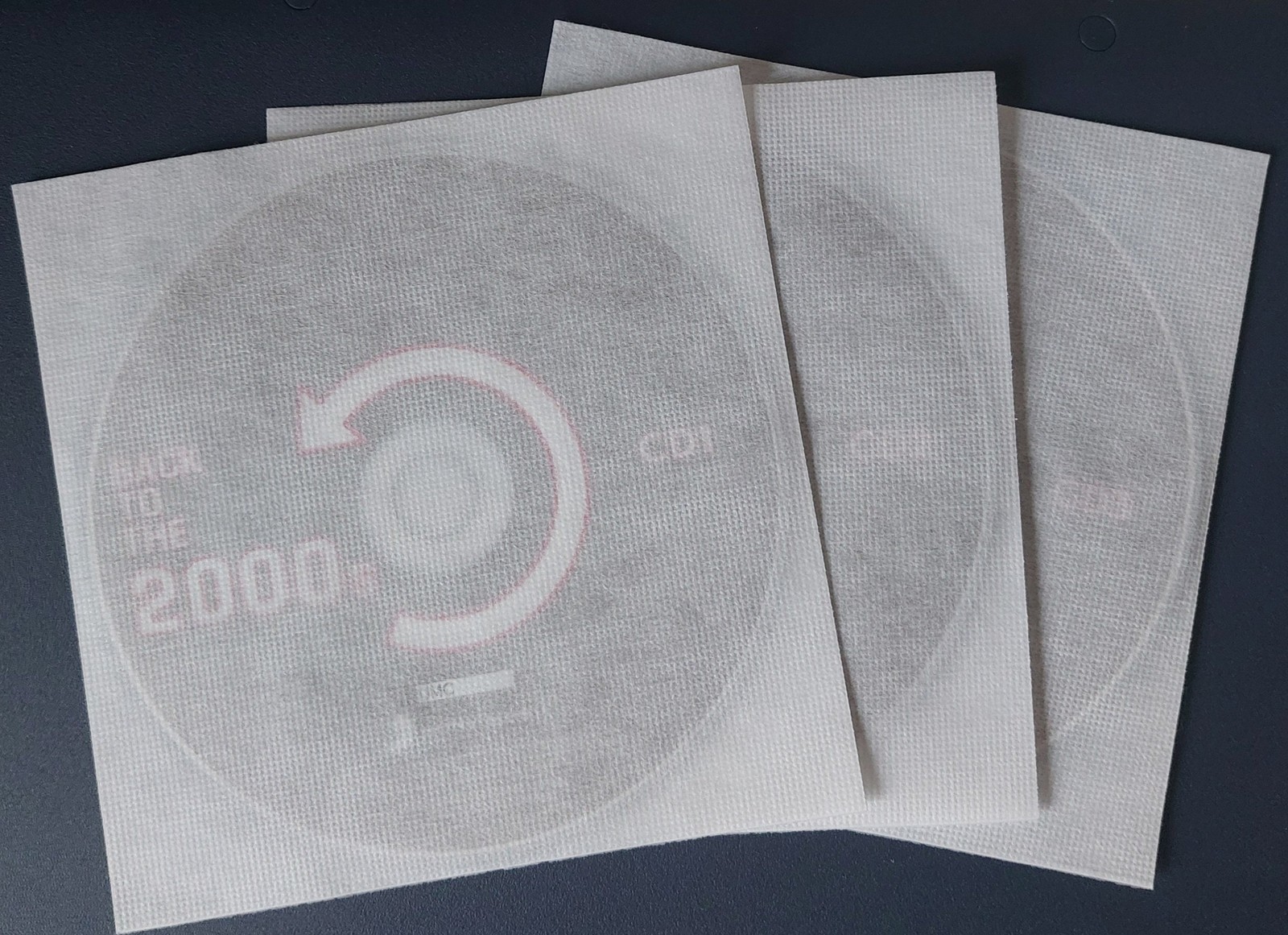 100 Fabric Inners: Non-woven Anti-Scratch Inner Sleeves for CD, DVD, BD, UHD