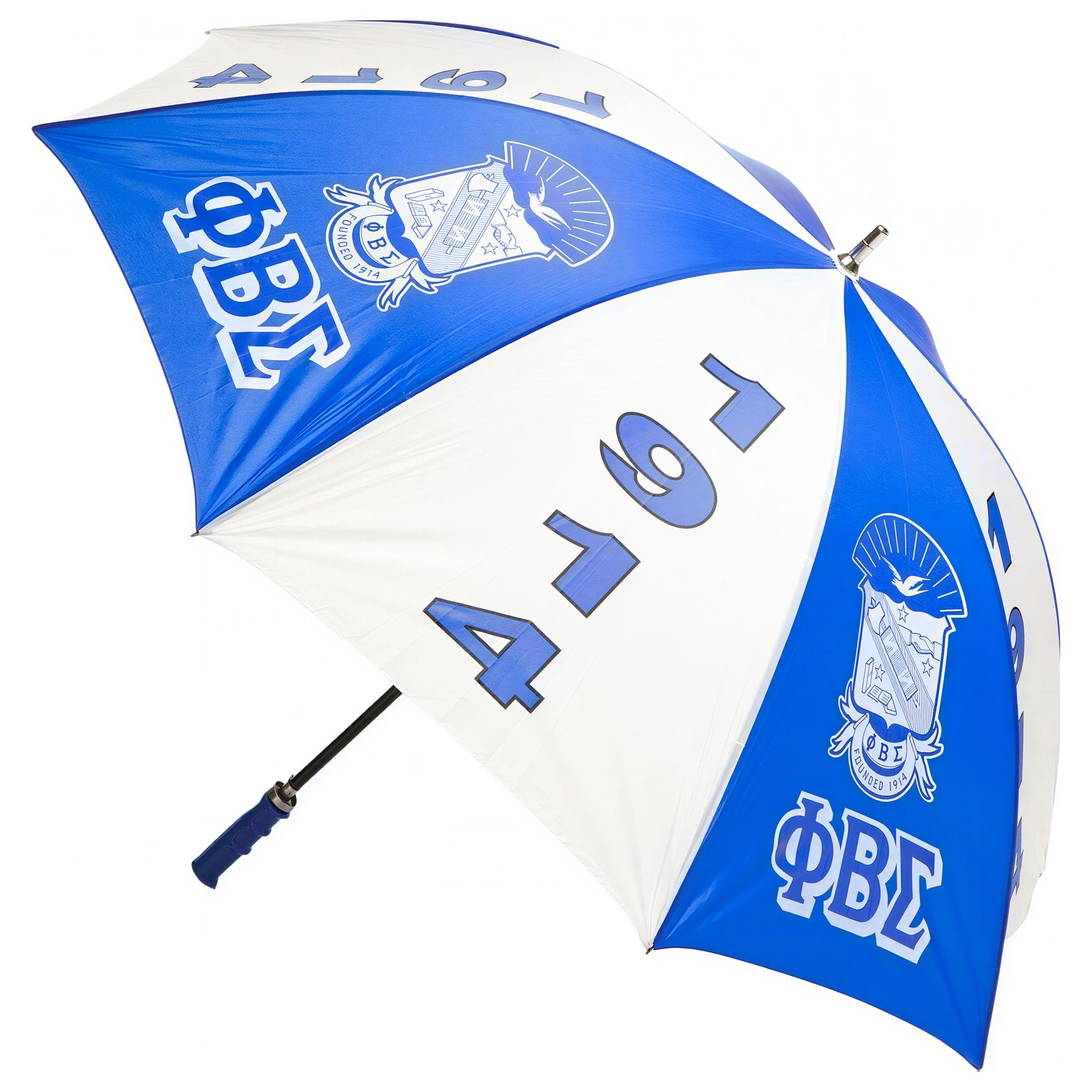 Phi Beta/&Beta; Sigma Jumbo Umbrella [Blue/White - 60"]