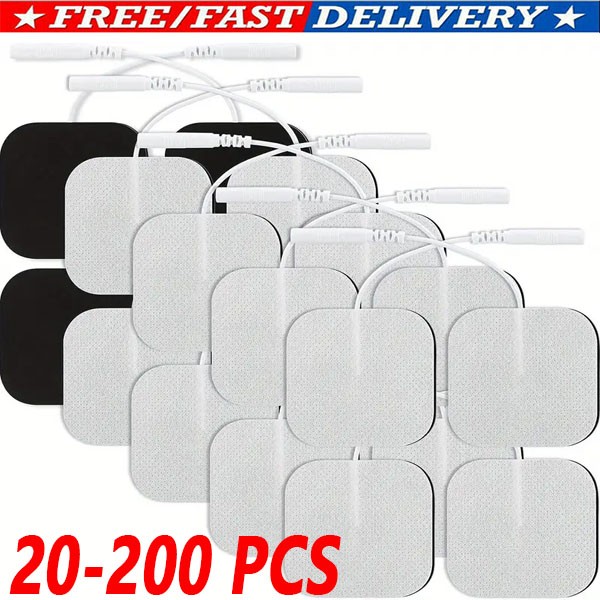 40 TENS Electrode Pads EMS Replacement Unit 7000 3000 2x2 Muscle Stimulator BULK