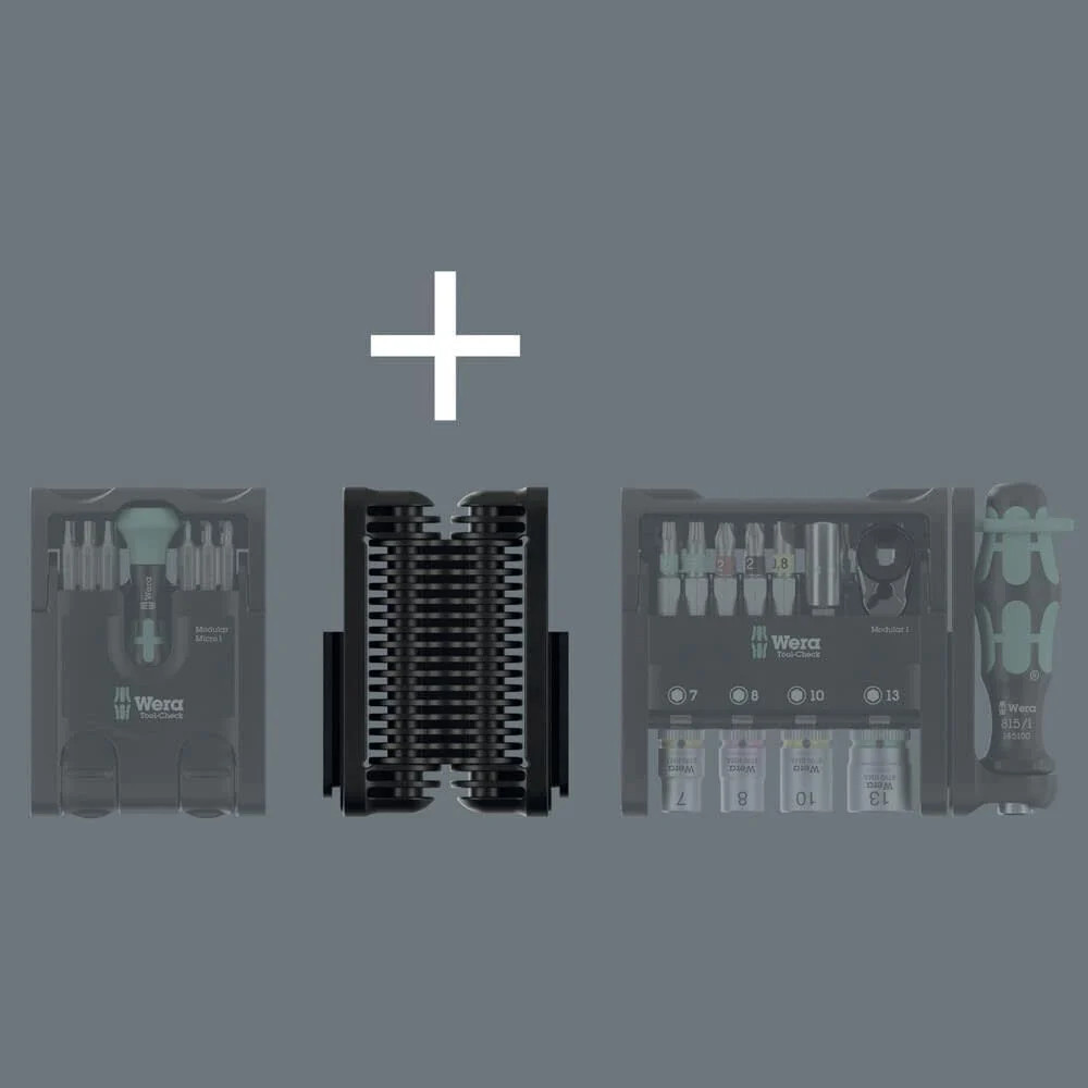 Wera Tools Chrome-Vanadium Tool-Check Modular Set Imperial 1, 50 Pieces
