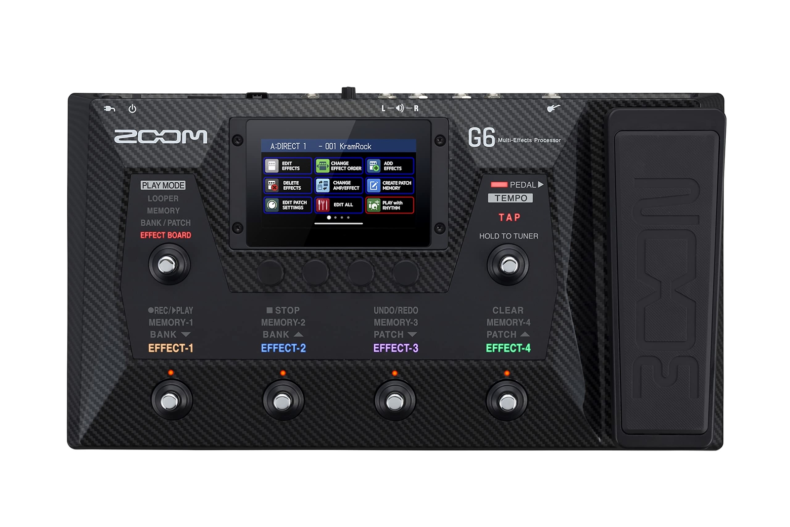 Zoom G6 Guitar Multi-Effects Processor with Expression Pedal Touchscreen