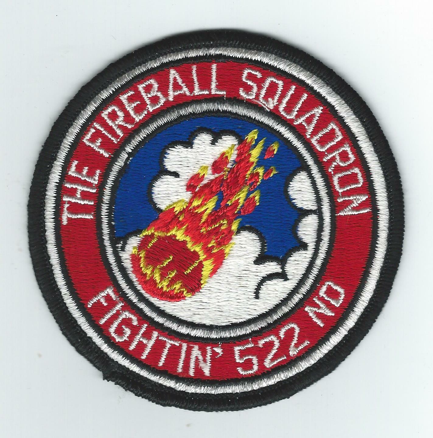 70's-80's 522nd TACTICAL FIGHTER SQUADRON patch