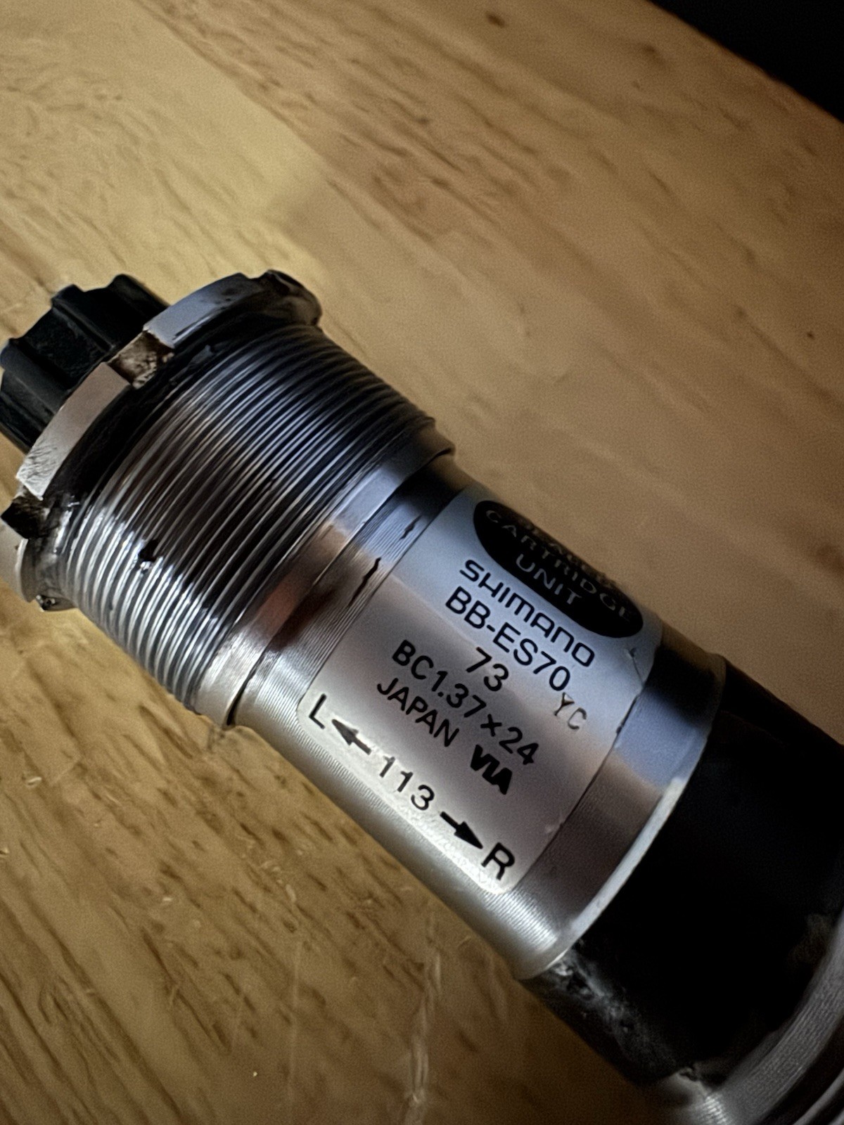 Shimano BB-ES70 Octalink Bottom Bracket 73mm 113mm English BSA BC1.37x24