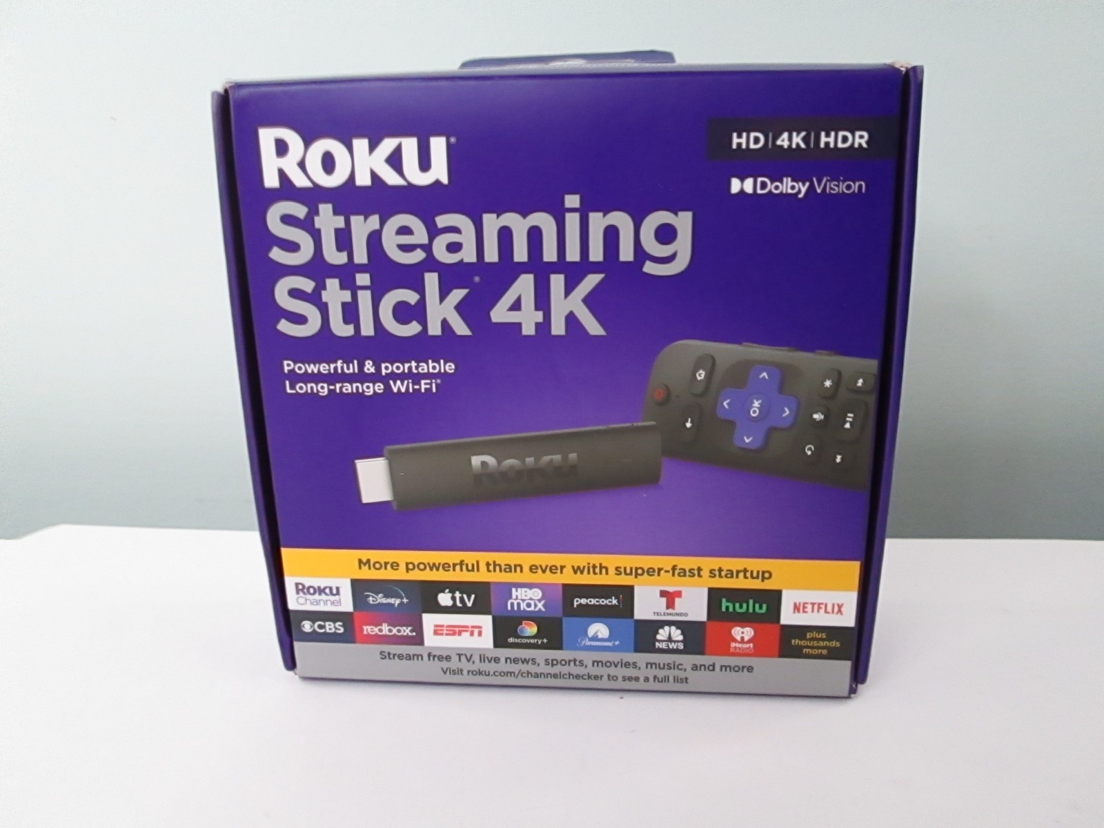 Roku Streaming Stick 4K - HDR & Dolby Vision Roku Streaming Device New Sealed