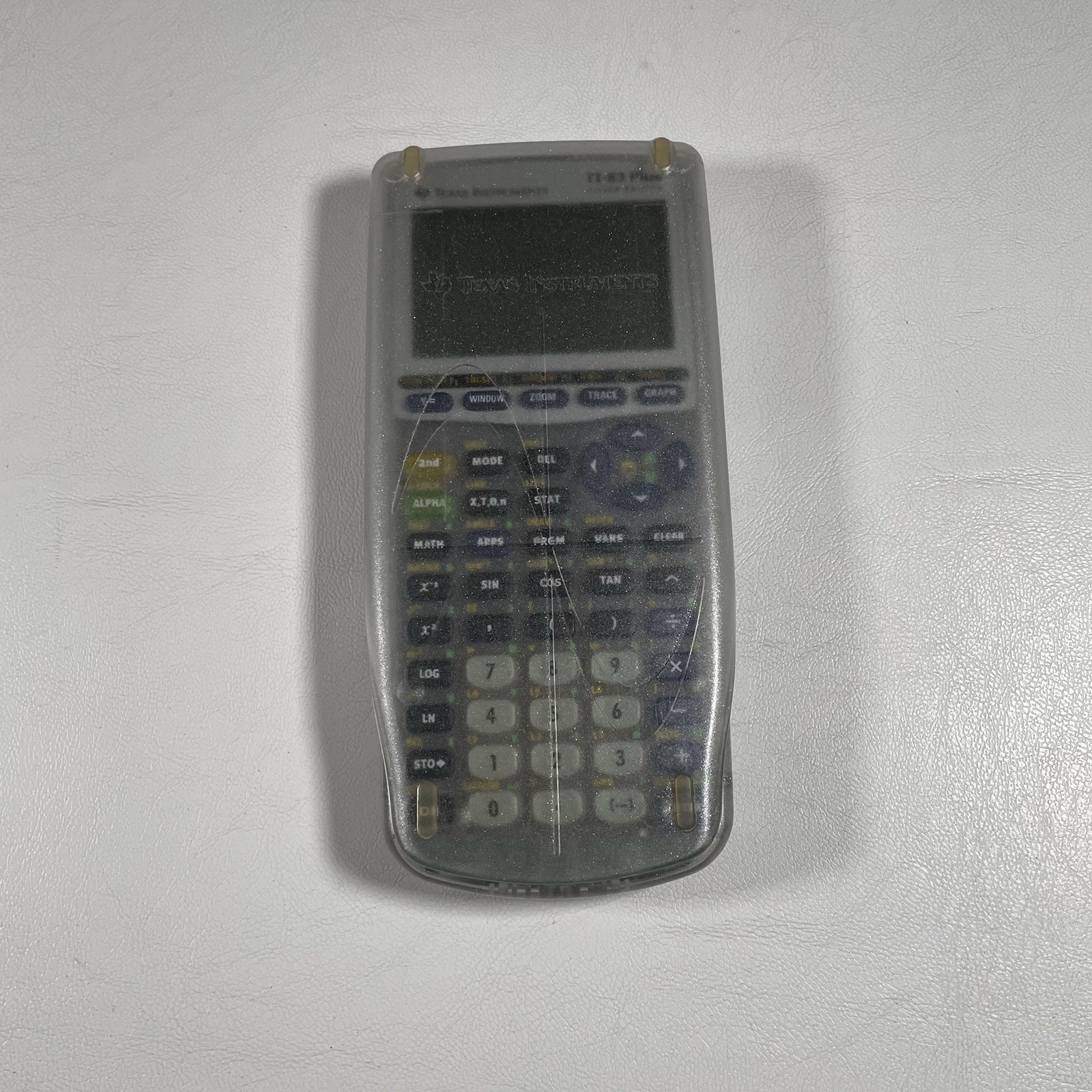 TI 83 Plus Calculator Silver Edition Clear Graphing Tested Works Preowned