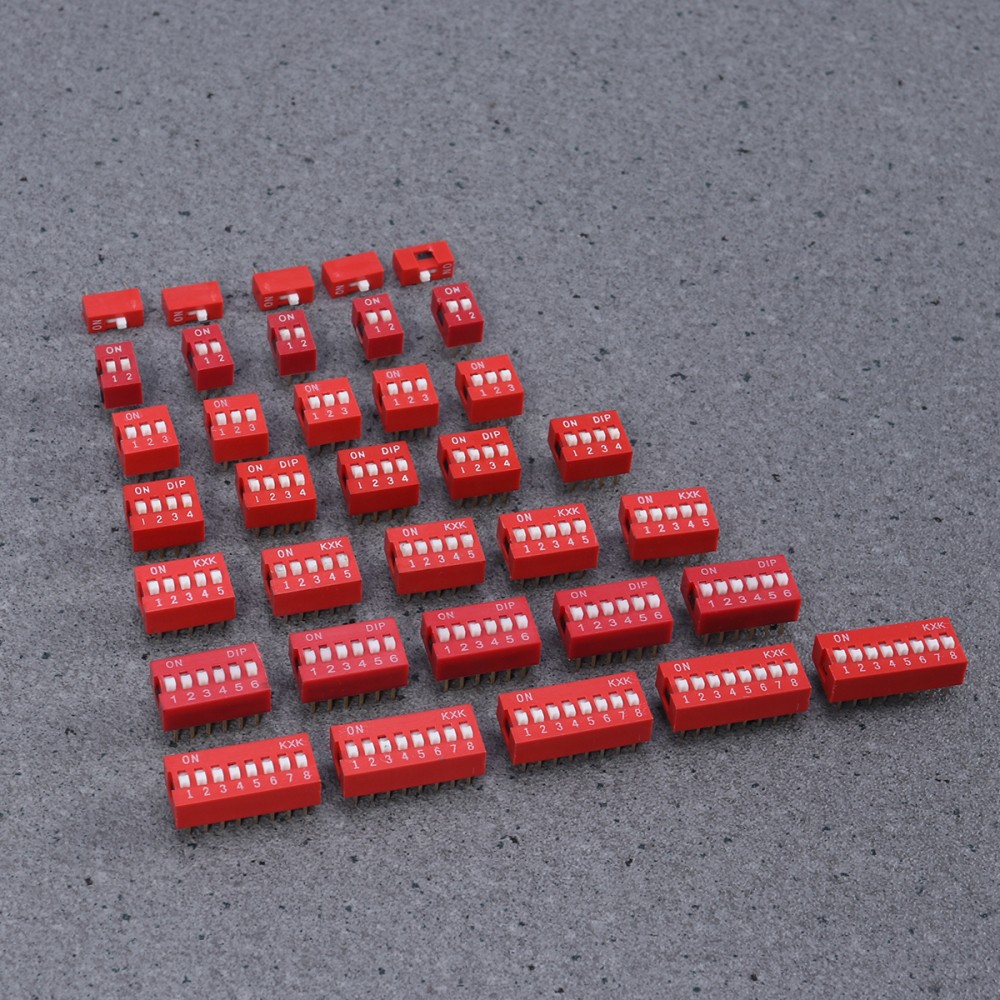 35pcs DIP Toggle Switch Slide Electronic Configuration Coding Switch for Circuit