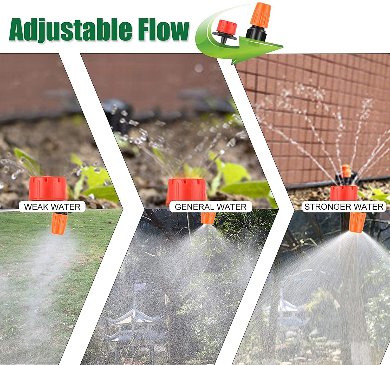 Garden Automatic Irrigation System 164FT 200 Pack Drip 164 feet