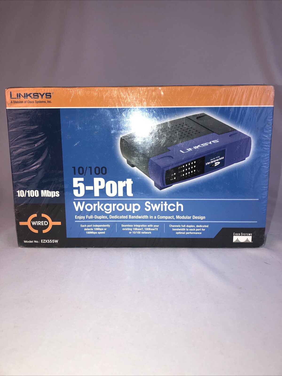 Linksys EtherFast 10/100 5-Port Workgroup Switch EZXS55W
