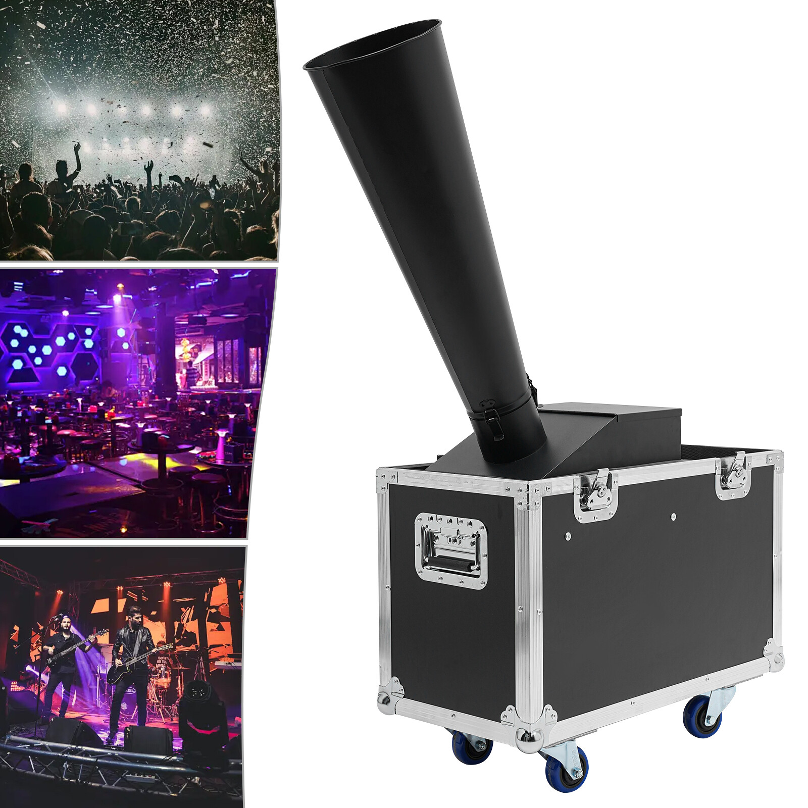 CO2 Confetti Machine with Flight Case Confetti Blaster Jet 19.68 ftUS