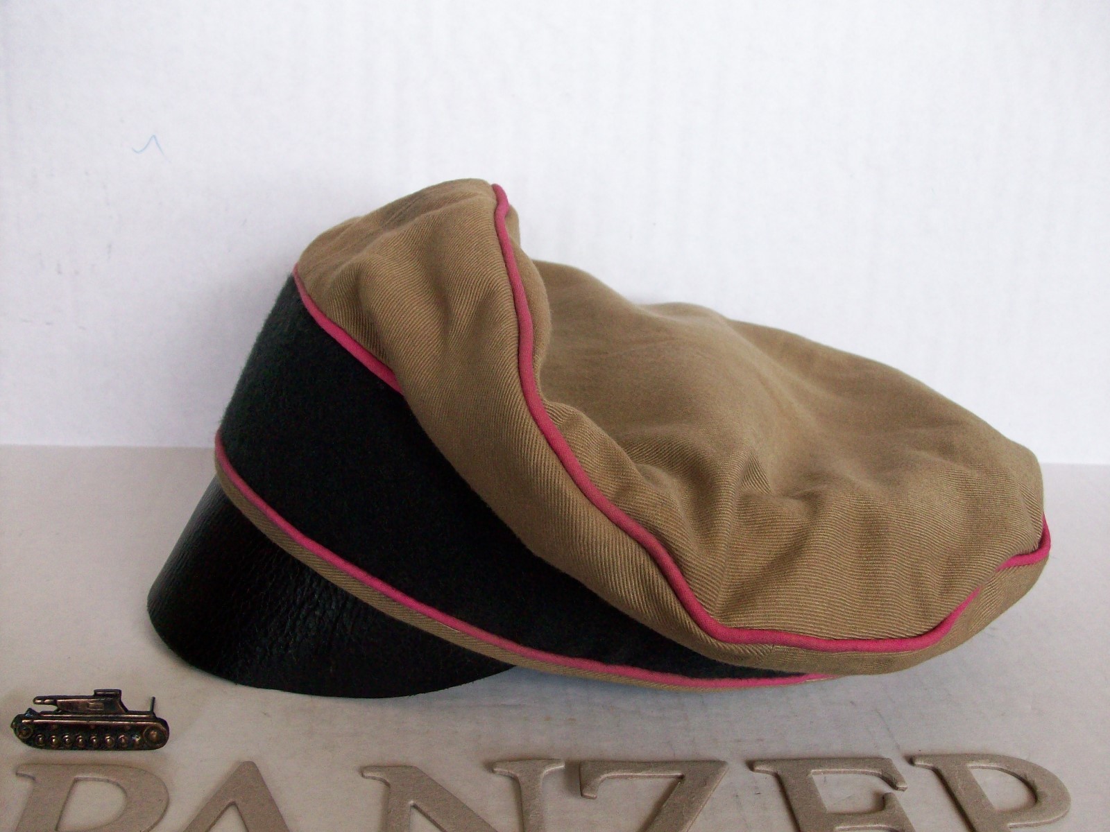 WW2 GERMAN AFRIKAKORP "PANZER" CRUSHER CAP, REAL CRUSHER!! (NICE REPRO)