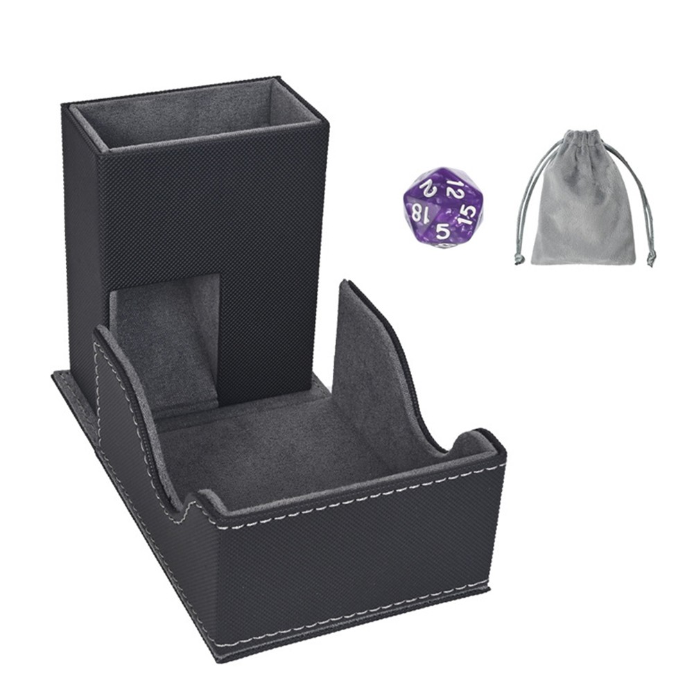 Dice Tray Dice Tower Storage Box Dice Holder Case Leather Magnetic Closure Gifts