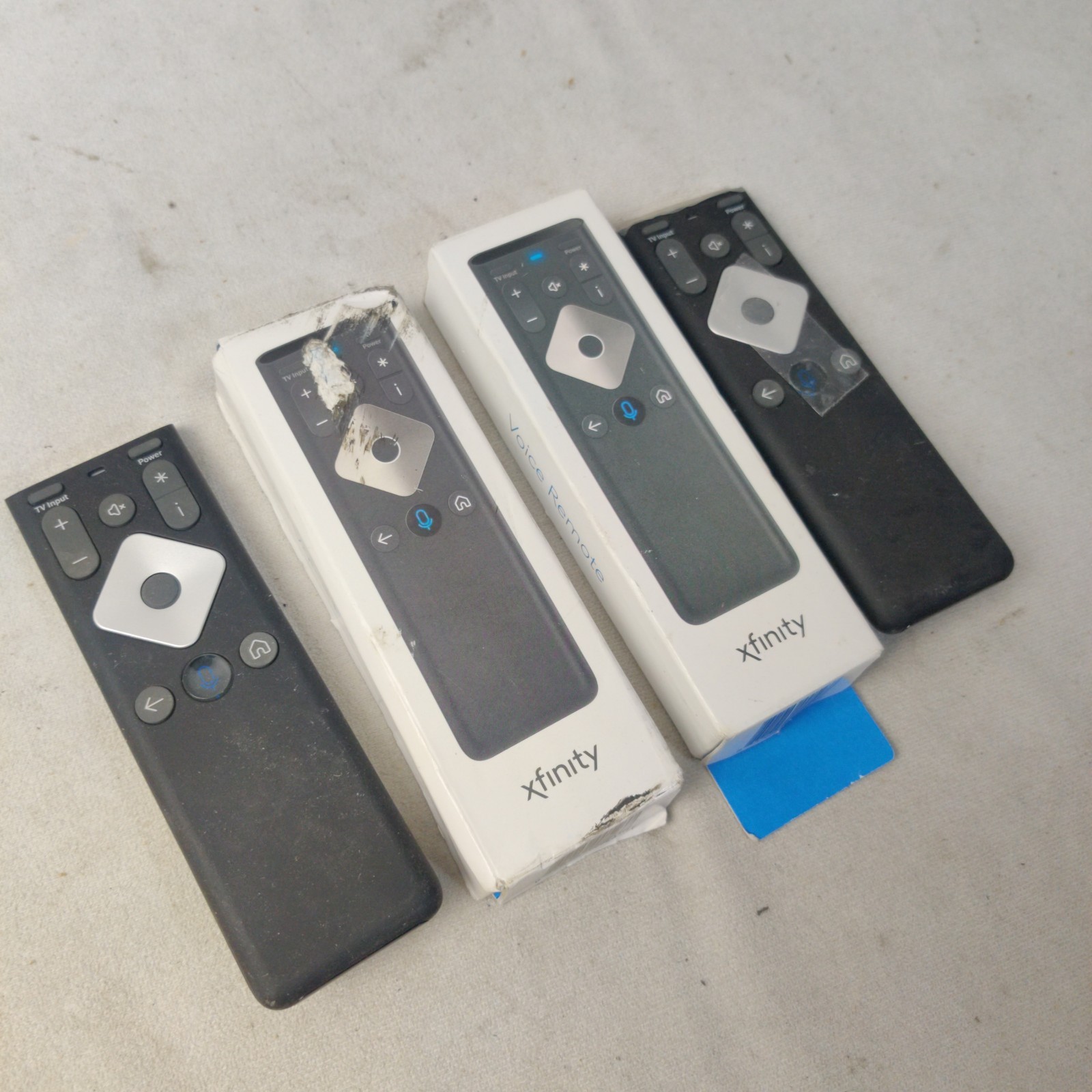 LOT OF 4 - Comcast Xfinity XR16 Voice Remote Control Stream Flex Tv Device Black