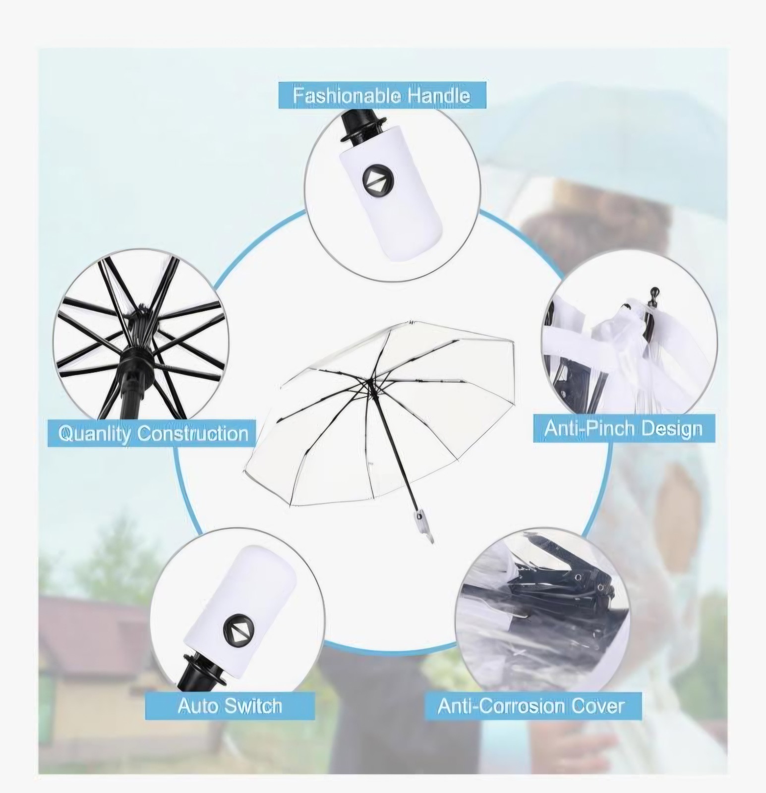 Clear umbrella
