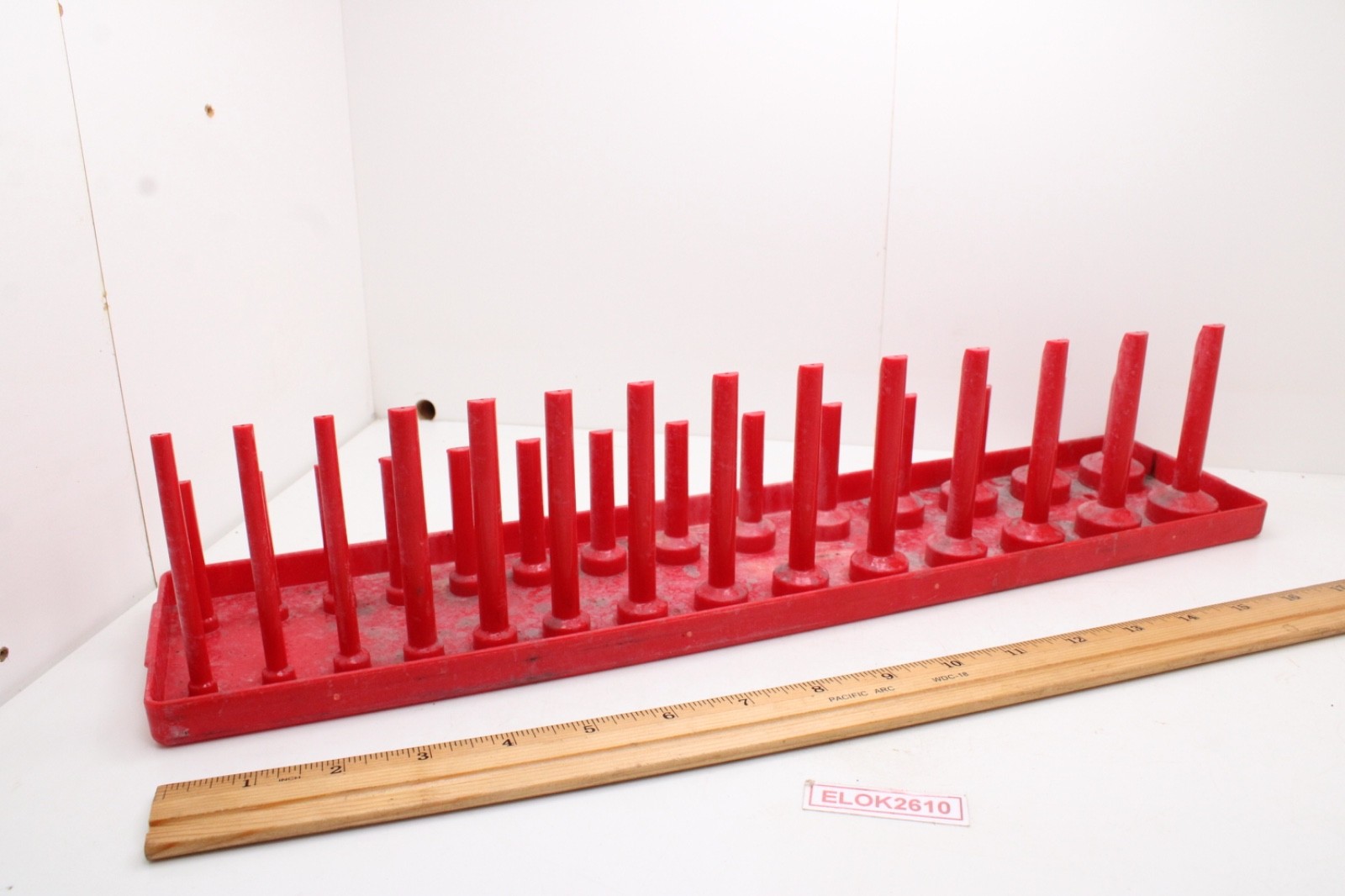 Hansen Global 1202 1/2" Drive 37 Position SAE Socket Organizer Standard/Deep