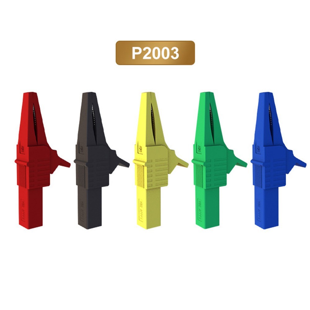 5PCS Copper Crocodile Clips with 1000V32A Rating Perfect for Multimeter Testing