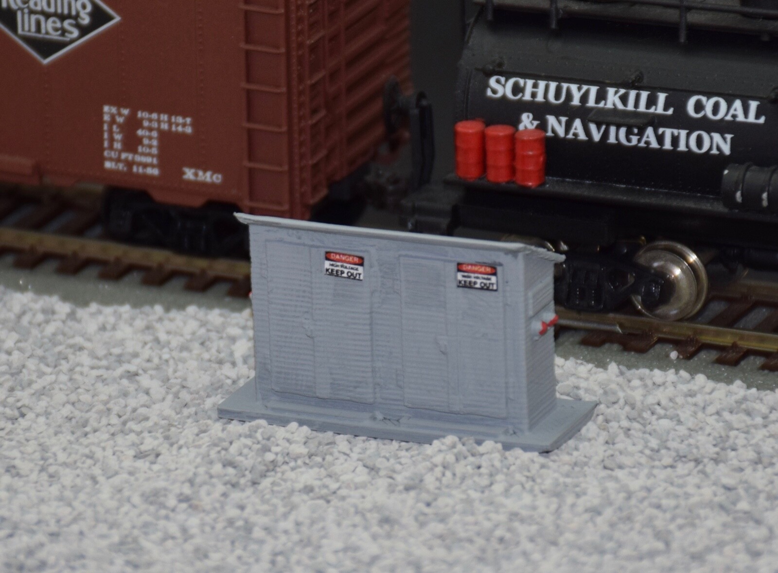 HO Scale Electrical Relay Cabinet Model Railroad Handcrafted Custom Designed